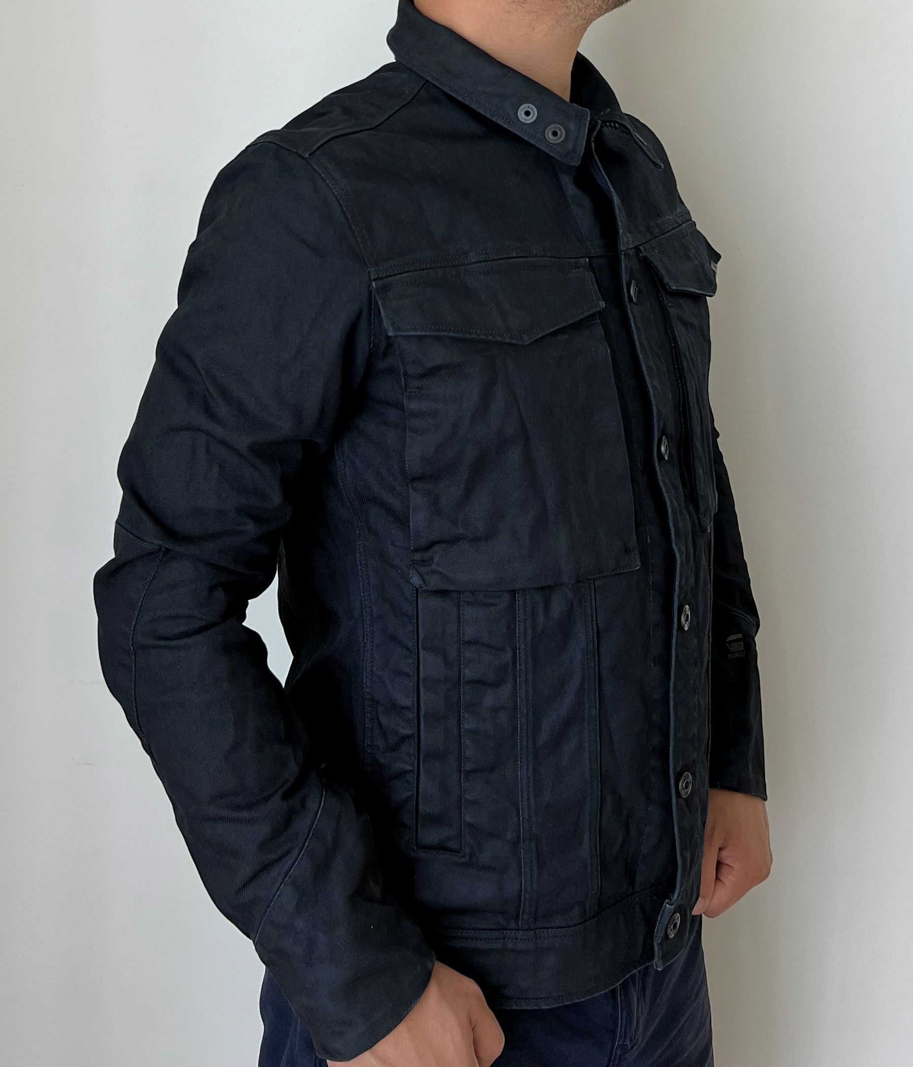 G-Star G-STAR RAW VODAN SHERPA 3D SLIM DENIM ZIP CARGO JACKET Size US S / EU 44-46 / 1 - 2 Thumbnail