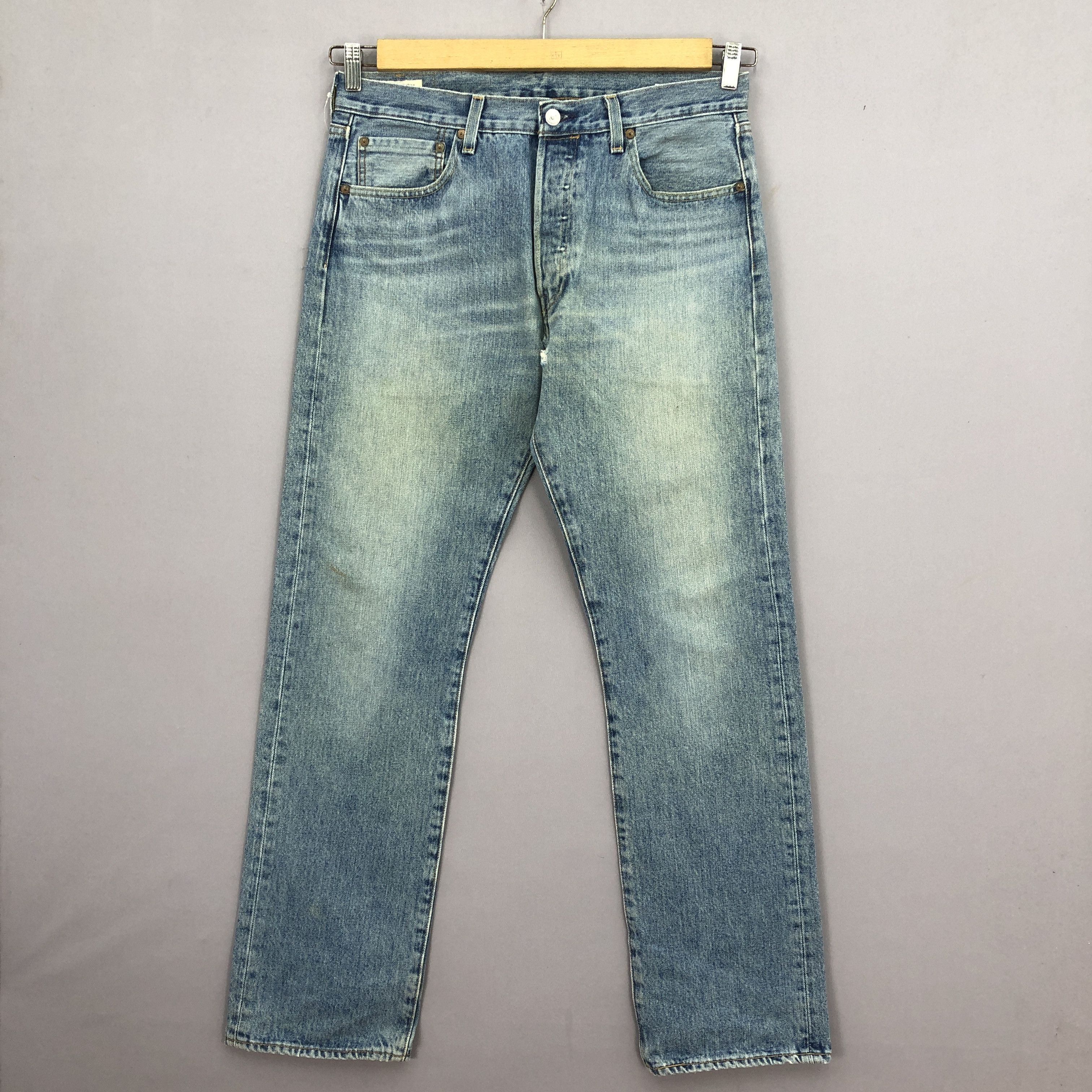 Levi's Vintage Levis 501 Jeans Levi's Faded Distresses Denim Size US 34 / EU 50 - 1 Thumbnail