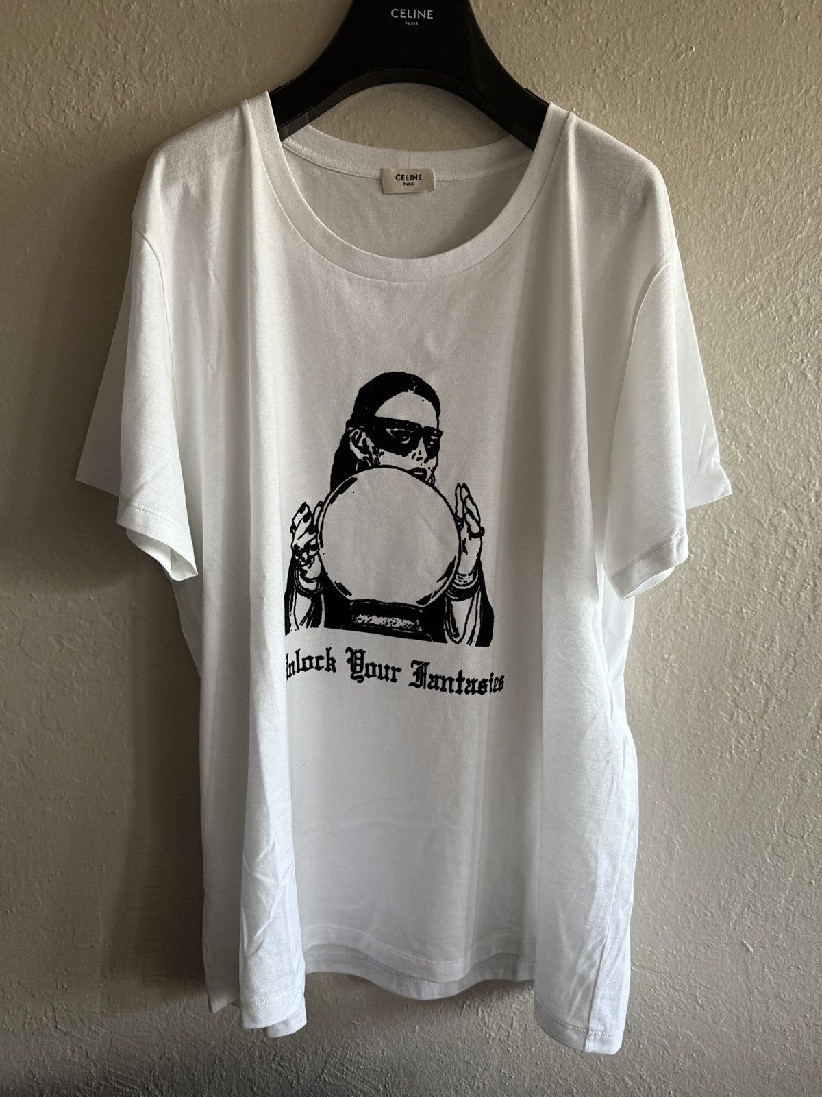 FW19 Celine Unlock Your Fantasies Fortune Teller T-Shirt XXL