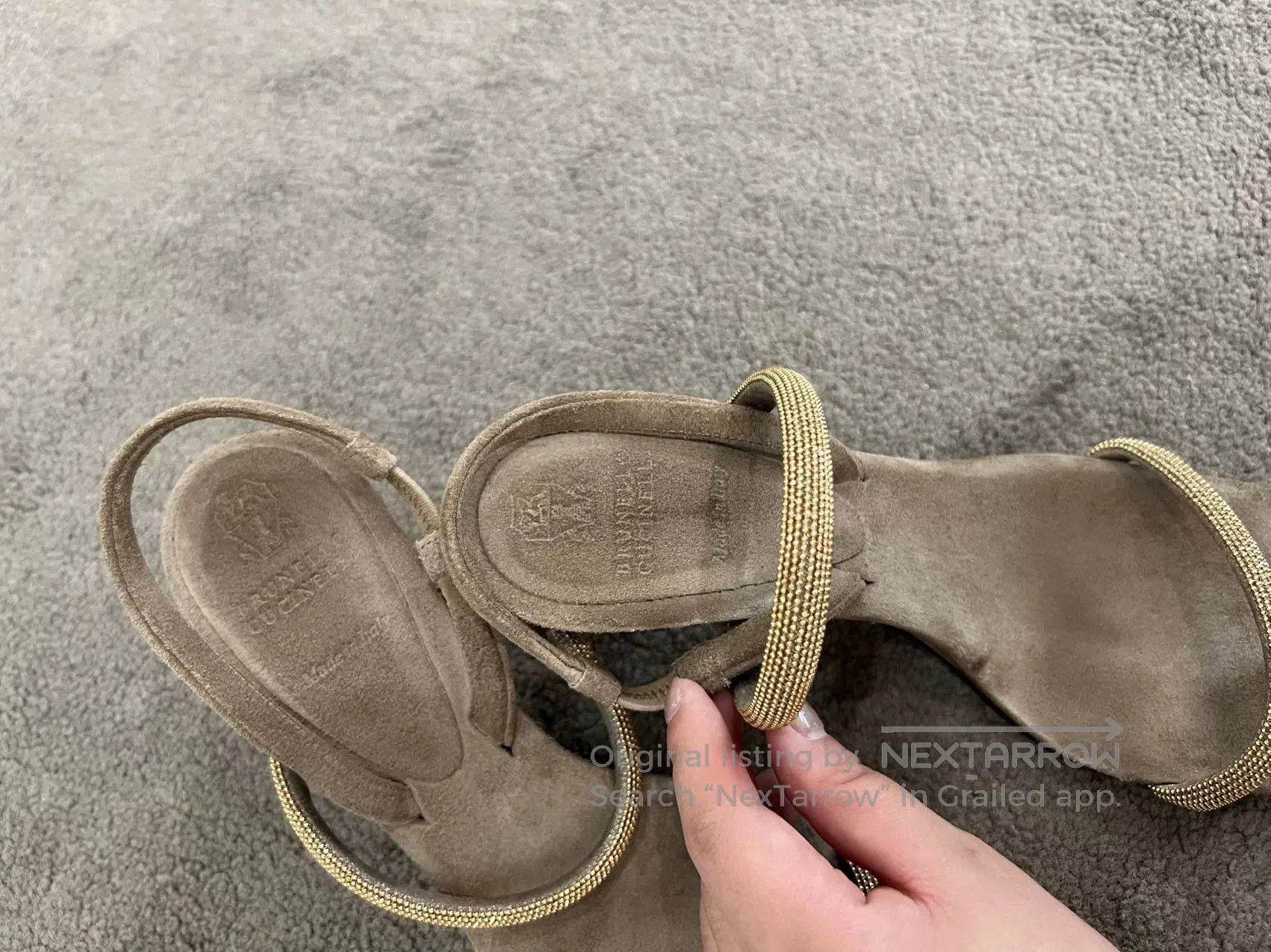 Brunello Cucinelli Brunello Cucinelli Square Toe Sandals. Size US 5.5 / IT 35.5 - 5 Thumbnail