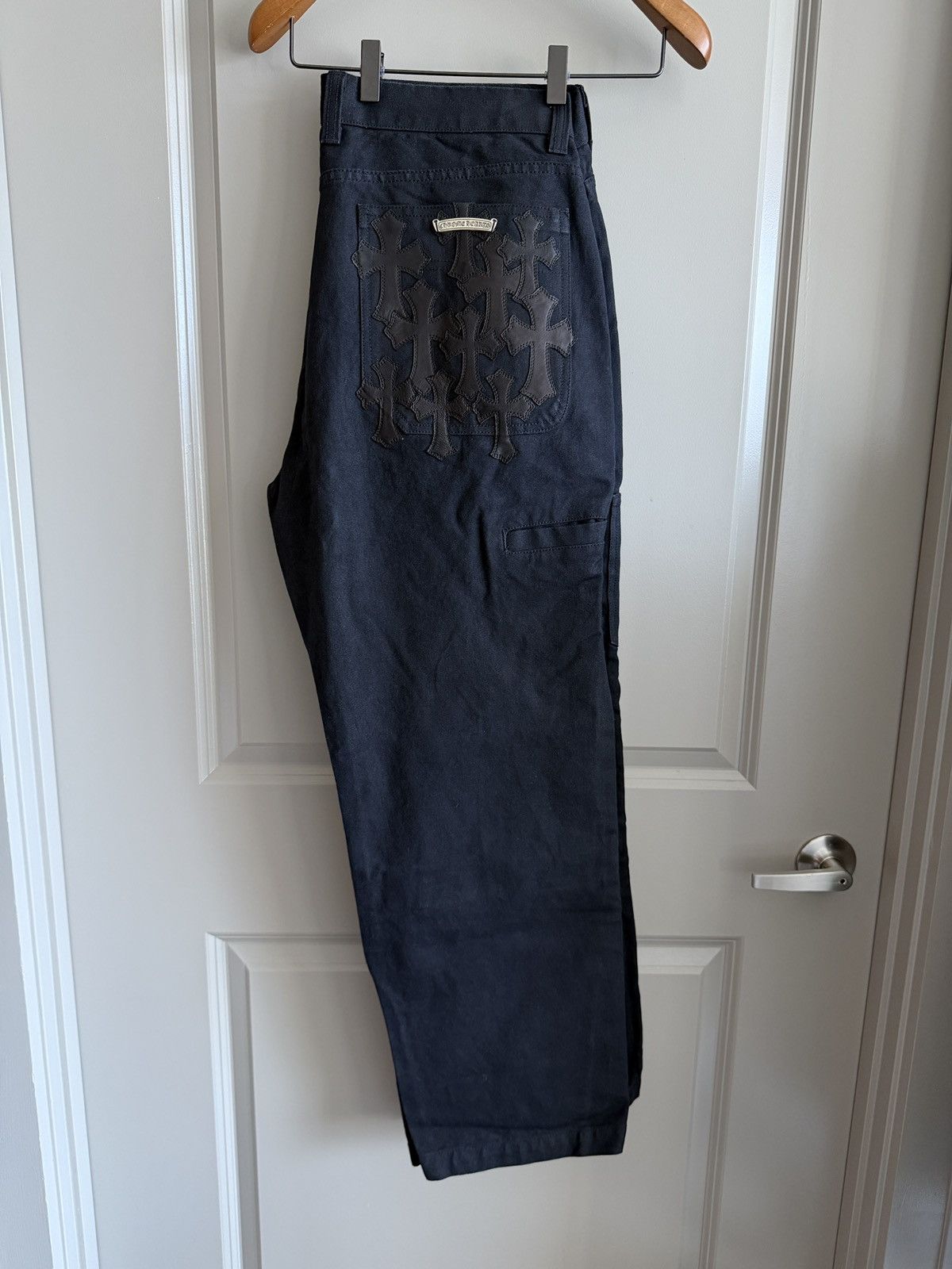 Chrome Hearts Chrome Hearts Cross Patch Double Knee Carpenter Pants Sz 36 Size US 36 / EU 52 - 2 Thumbnail