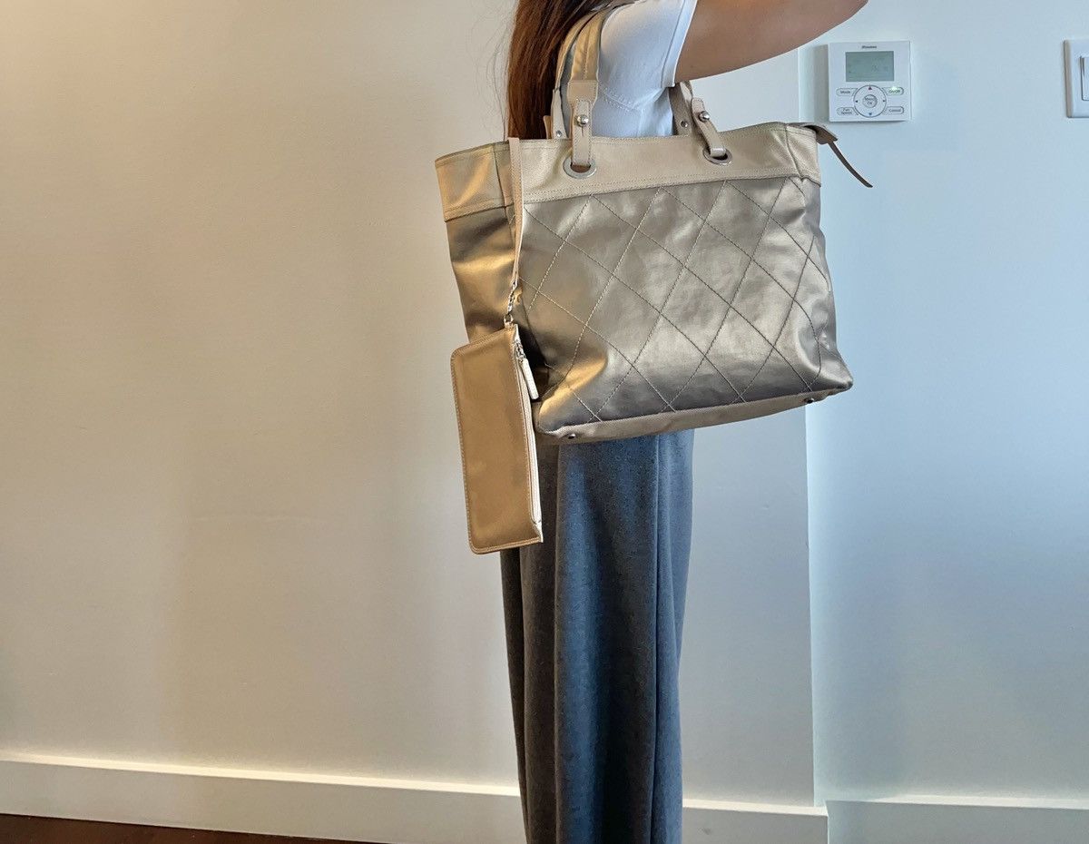 Chanel Chanel Grand Shopping Tote Paris-Biarritz Metallic Tote Size ONE SIZE - 13 Thumbnail