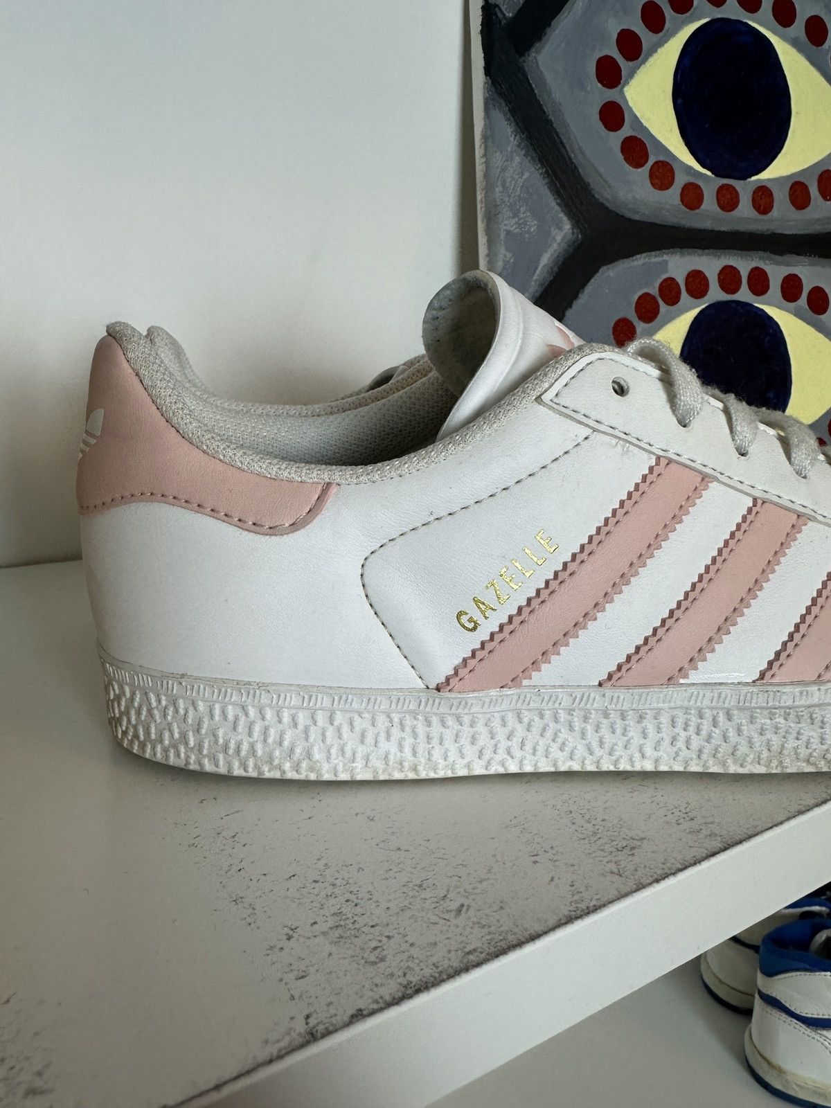 Adidas White baby pink Adidas Gazelle Size US 4.5 / IT 34.5 - 2 Thumbnail