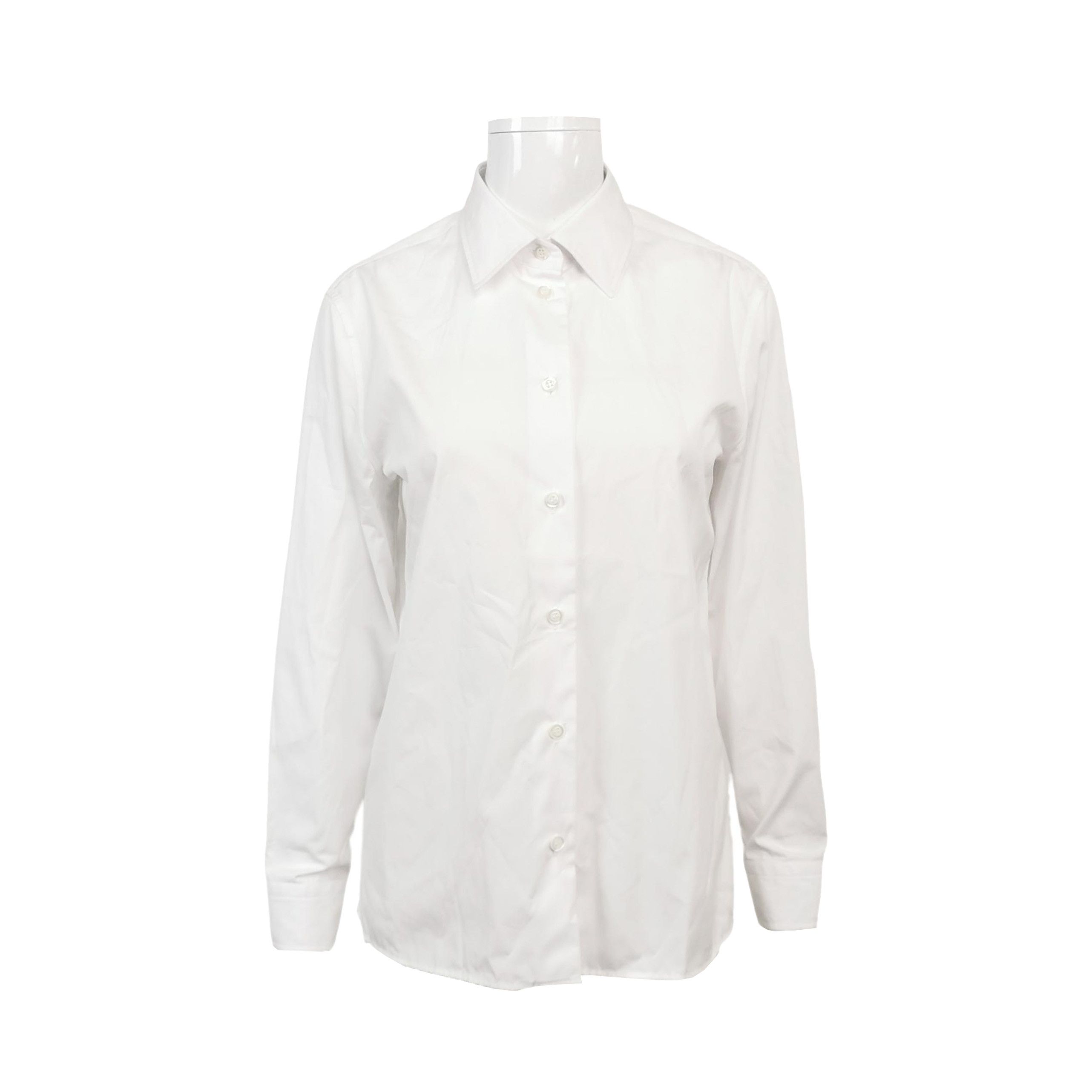 Prada Prada White Cotton Button Up Shirt Size IT 36 Size XS / US 0-2 / IT 36-38 - 1 Thumbnail