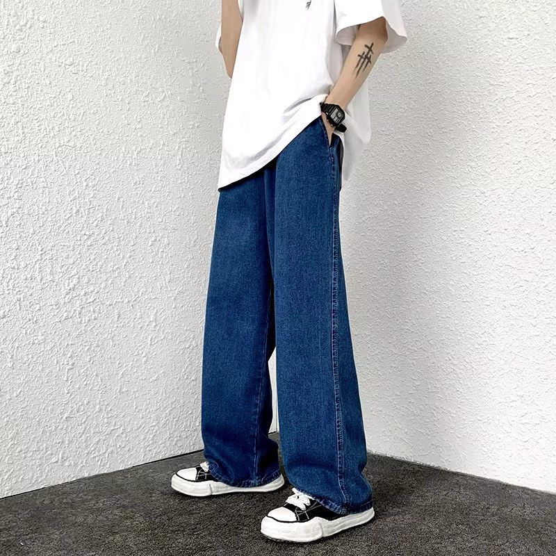 Jean × Vintage Streetwear Basic Blue Baggy Loose Jeans Size US 32 / EU 48 - 1 Thumbnail