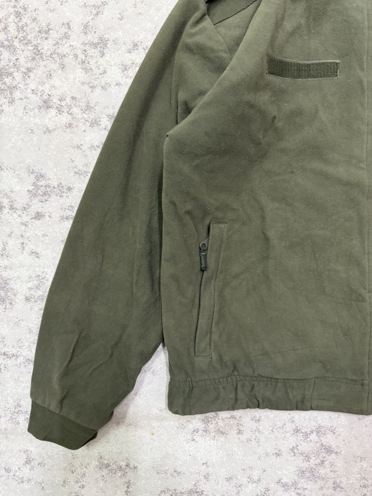 Japanese Brand DMB Product Olive Green Inspired Military Fleece Jacket Size US XL / EU 56 / 4 - 4 Thumbnail