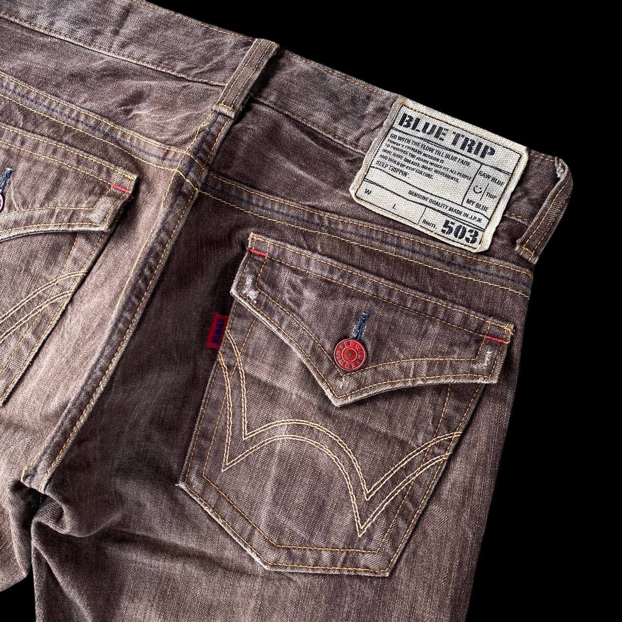 Edwin FLARE EWDIN 503 HERINGBONE GHOSTCLAW DARK BROWN Size US 30 / EU 46 - 13 Thumbnail