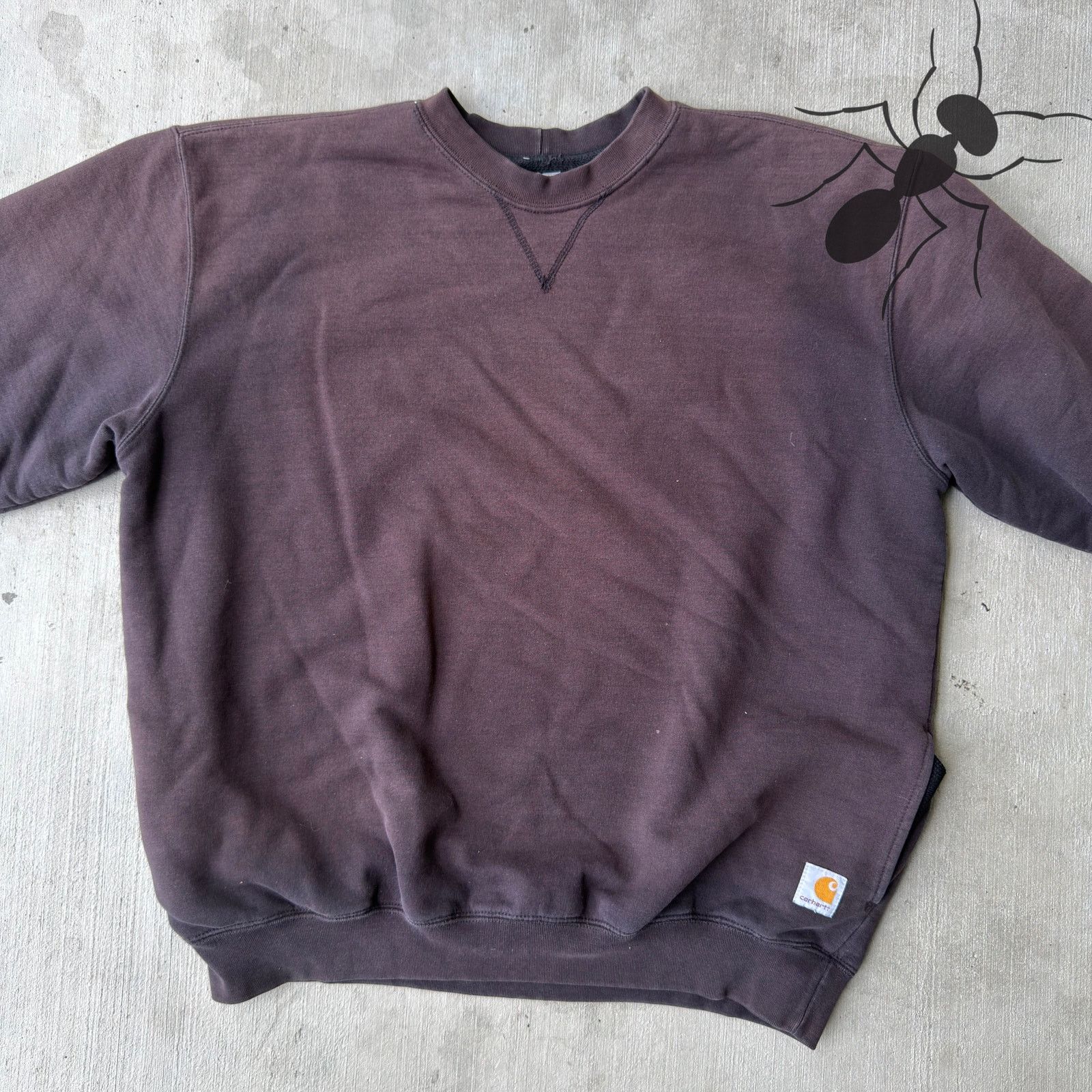 Carhartt × Vintage Carhartt faded black work wear crewneck sweatshirt Size US L / EU 52-54 / 3 - 3 Thumbnail