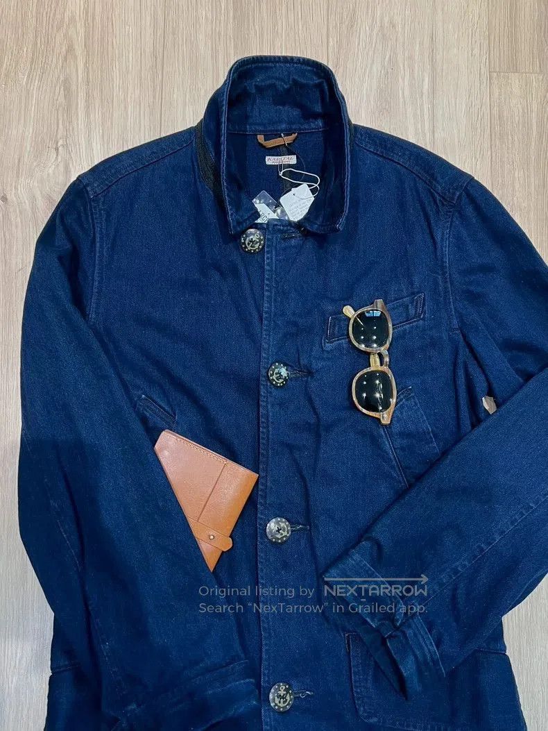 Kapital Kapital Natural Dye Denim Trench Coat. Size US L / EU 52-54 / 3 - 1 Thumbnail