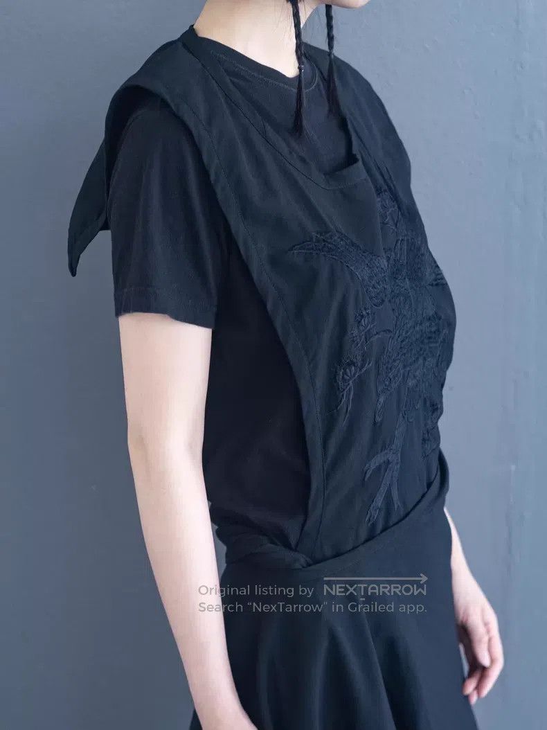 Comme des Garcons Comme des Garcons Black eagle embroidery wrap-around dress Size M / US 6-8 / IT 42-44 - 6 Thumbnail