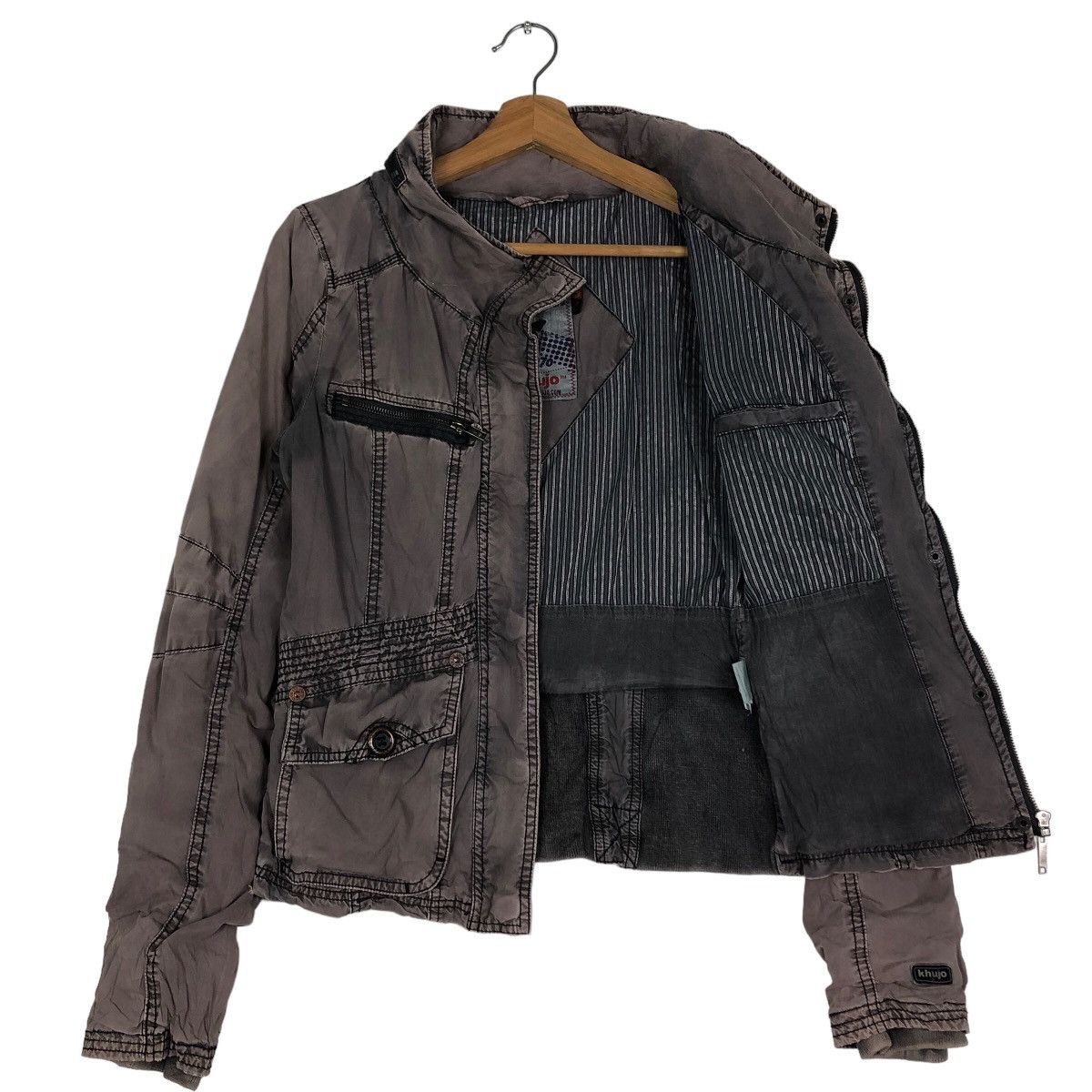 Japanese Brand 🔥Vintage Biker Jacket Bondage Design Khujo Issey Miyake Size US S / EU 44-46 / 1 - 11 Thumbnail
