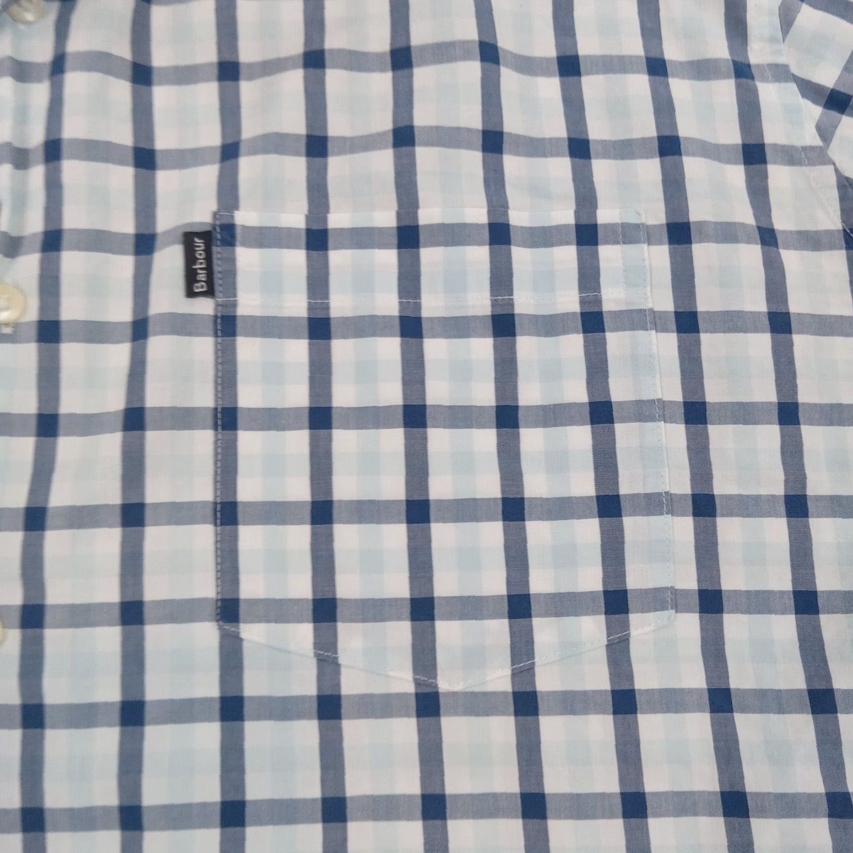 Barbour VINTAGE No (skip) Barbour Shirt Mens M Blue Plaid Button-Up Long Sleeve Tailored Fit Size US M / EU 48-50 / 2 - 6 Thumbnail