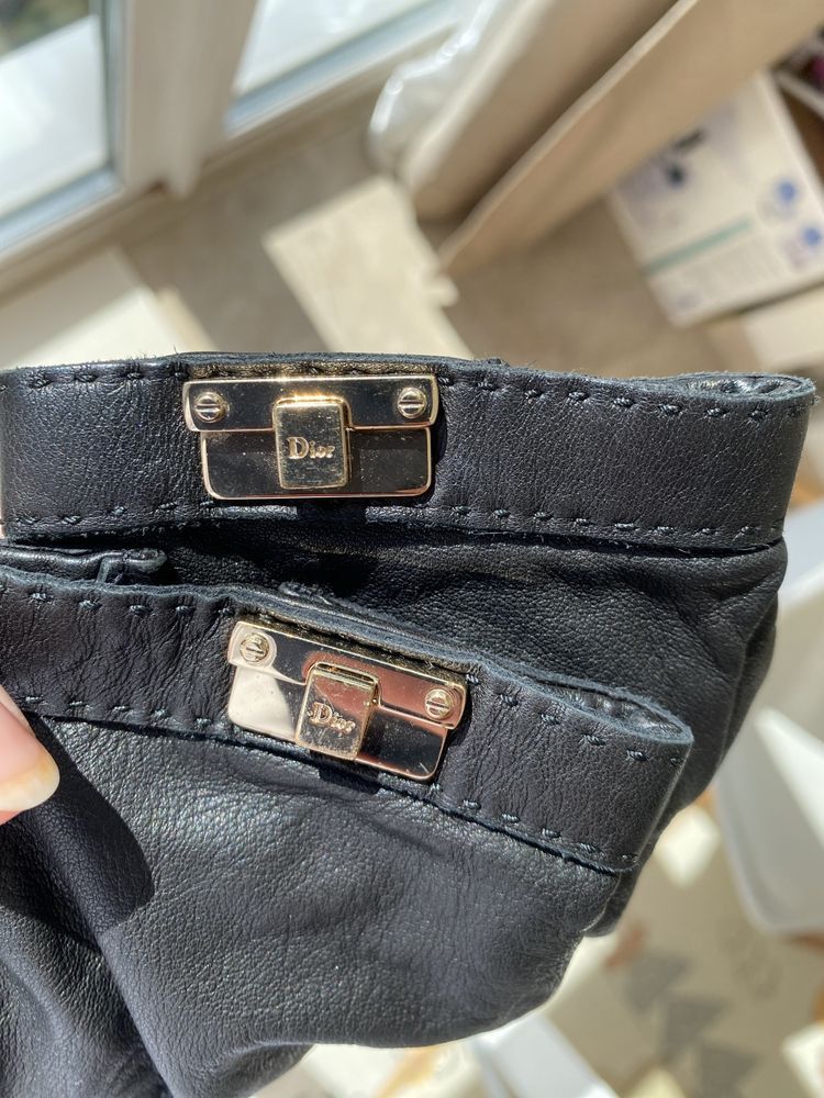 Christian Dior Monsieur Christian Dior Leather Gloves Size ONE SIZE - 5 Thumbnail