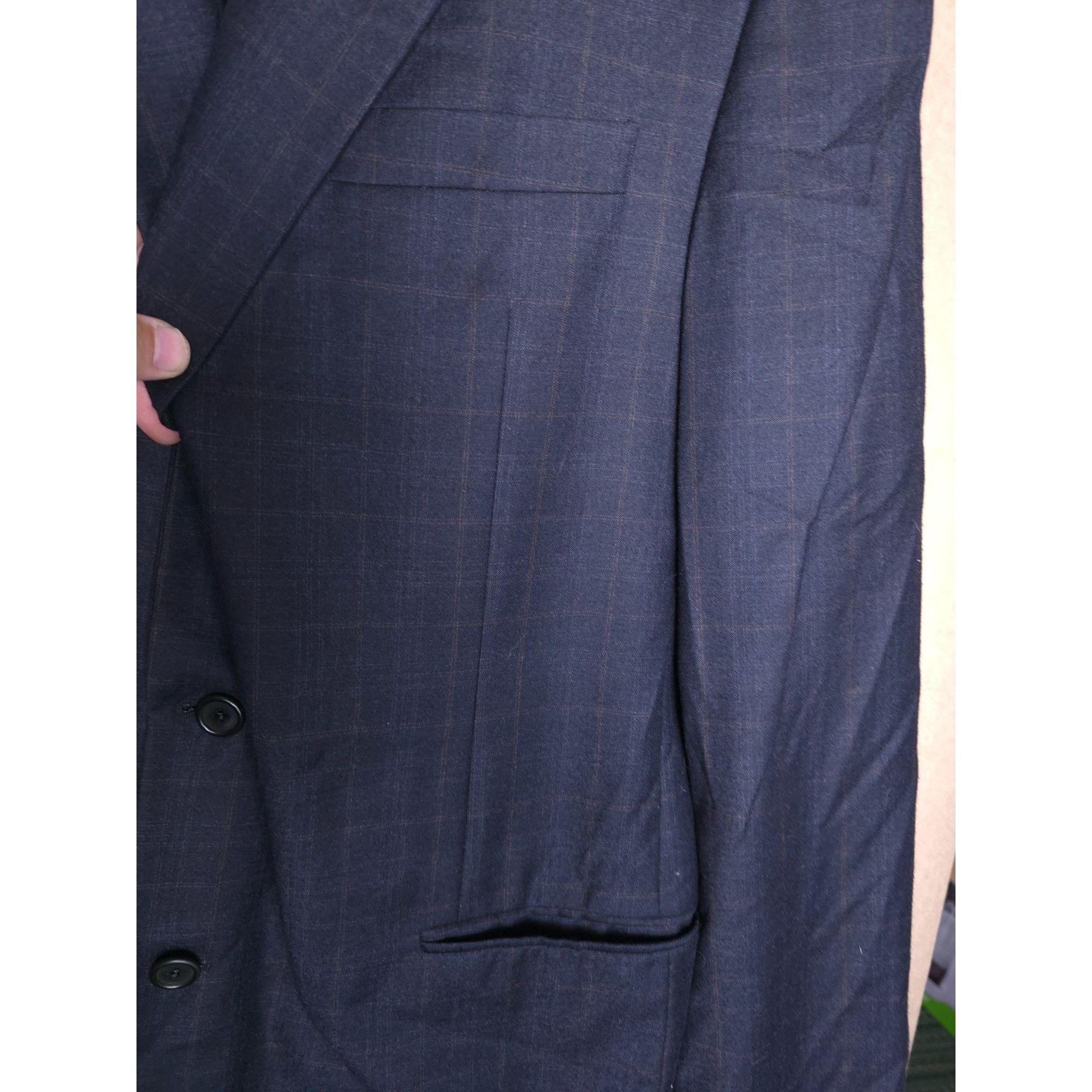 Hickey Freeman Hickey Freeman Nordstrom Mens Wool Blazer 44 XLG Size 44R - 5 Thumbnail