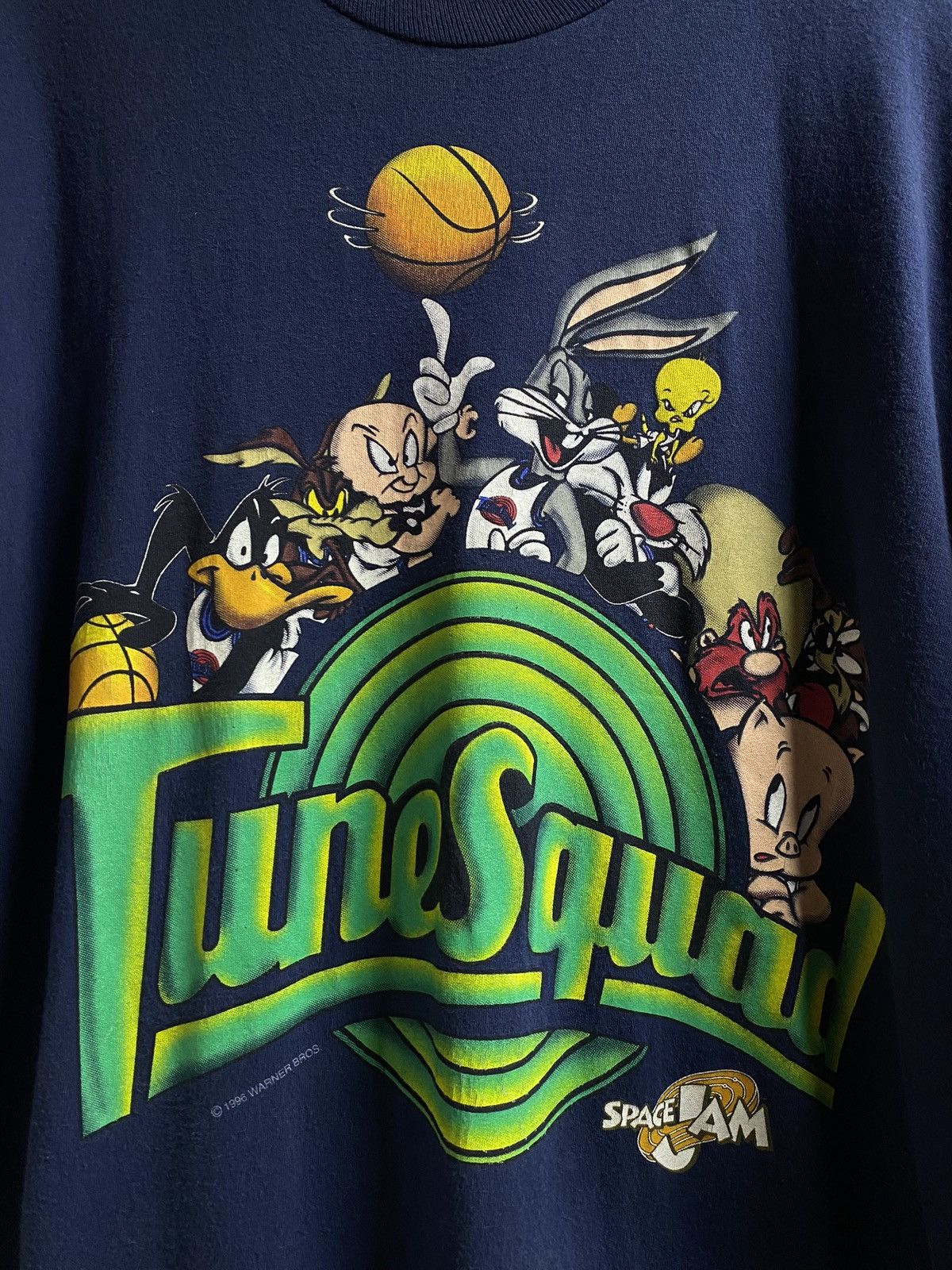Other Vintage 90’s Looney Tunes Space Jam Movie Tee Shirt XLarge Size US XL / EU 56 / 4 - 6 Thumbnail
