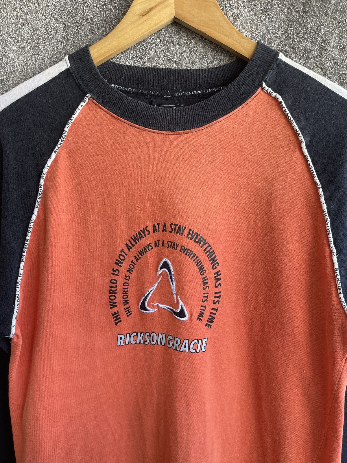 Sports Specialties Vintage 90s 🔥RICKSON GRACIE MMA🔥Center Logo Hybrid L/S Tee Size US M / EU 48-50 / 2 - 4 Thumbnail