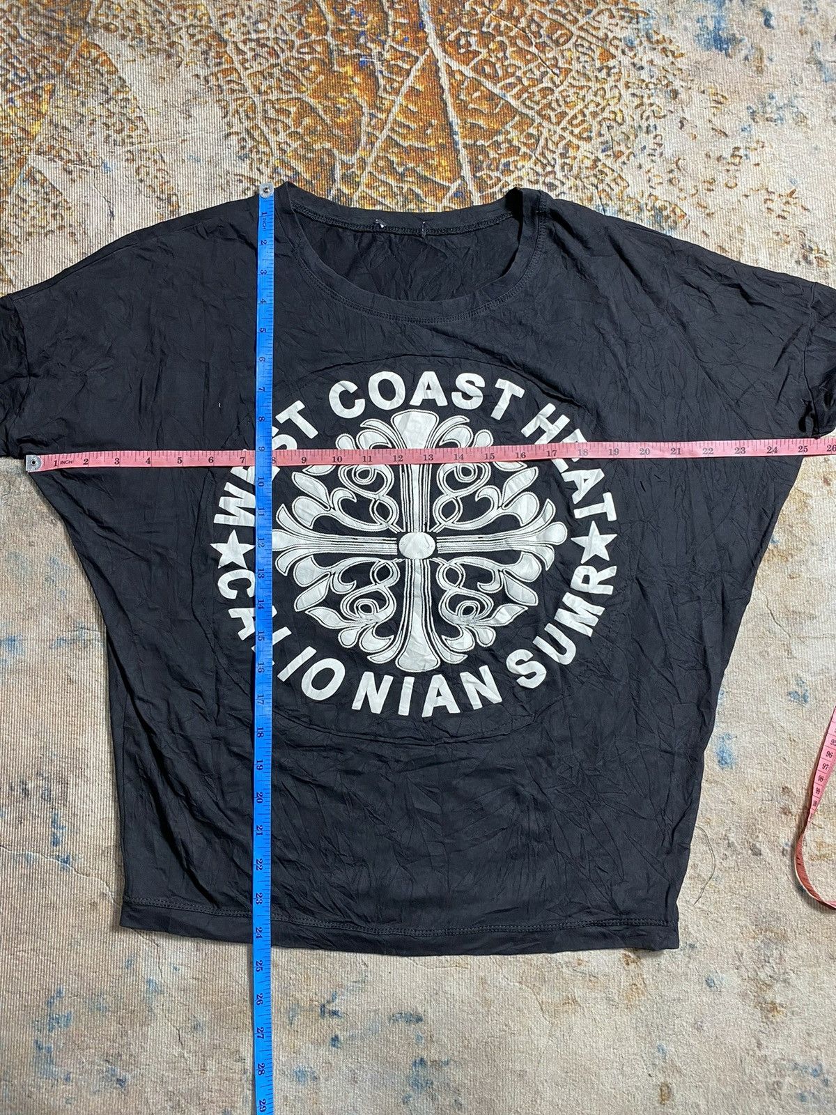 14th Addiction × If Six Was Nine × KMRii Japanese Poem Cross Sweatshirt Chrome hearts style Size US M / EU 48-50 / 2 - 6 Thumbnail