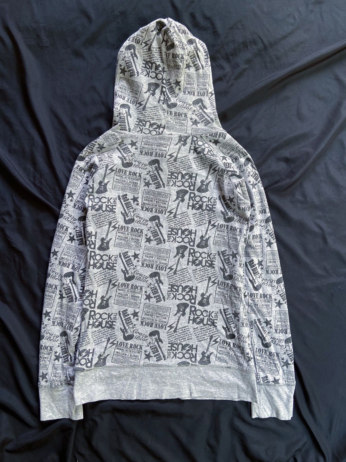 Isamu Katayama Backlash JAPANESE LOVE ROCK REVERSIBLE ZIP HOODIE Size US S / EU 44-46 / 1 - 2 Thumbnail