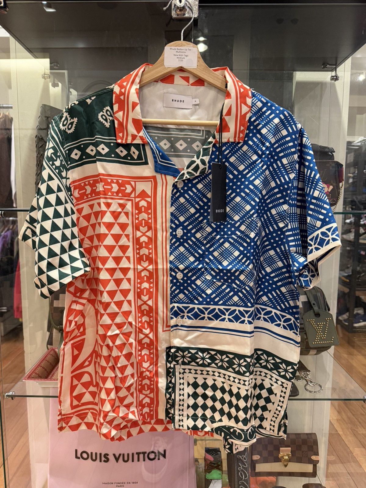 Rhude Rhude Silk Button Up Tee - Multi Size US M / EU 48-50 / 2 - 1 Thumbnail
