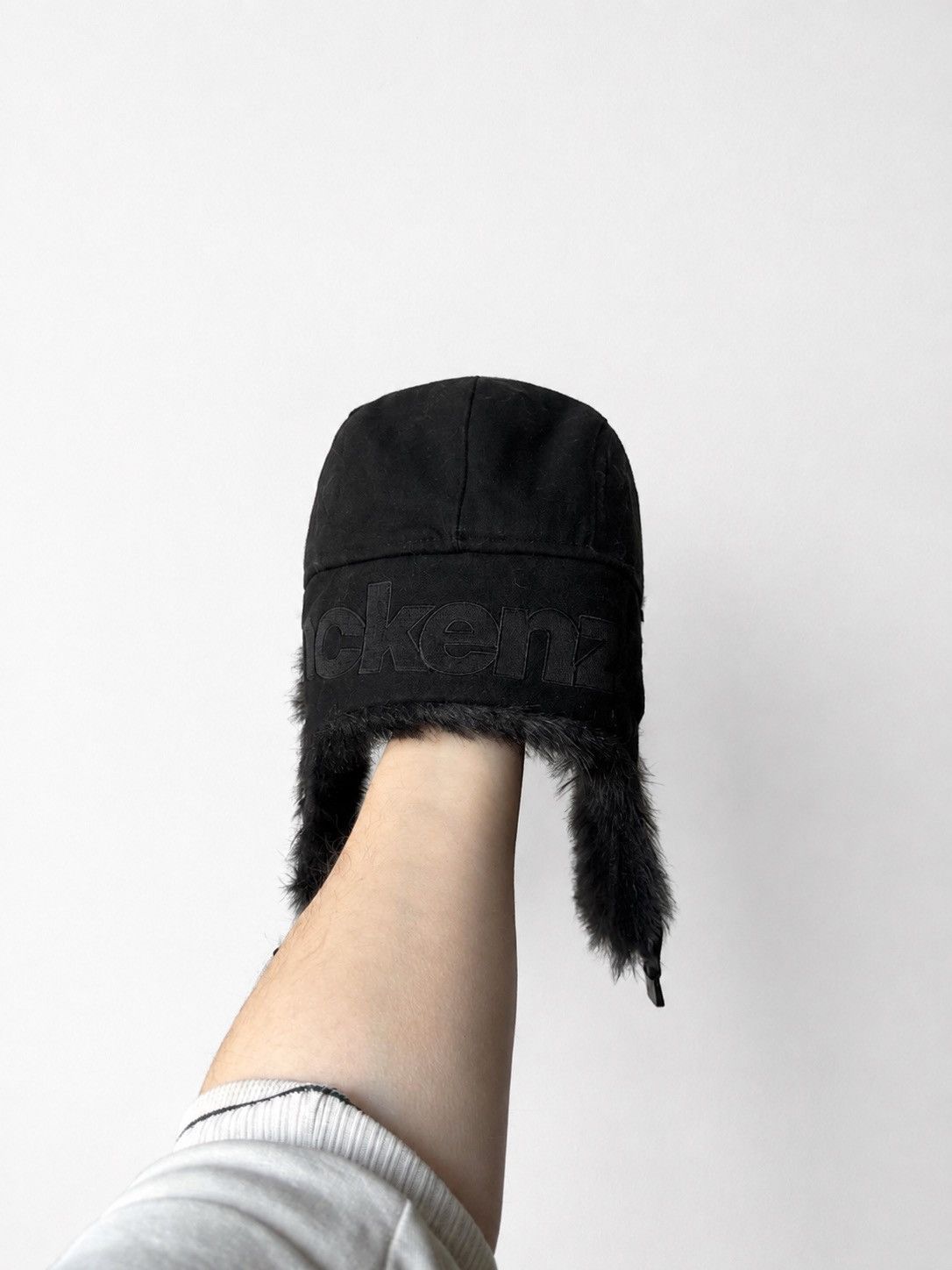 Andrew Mackenzie Mackenzie Vintage Black Faux Fur Ushanka Trapper Hat Size ONE SIZE - 3 Thumbnail