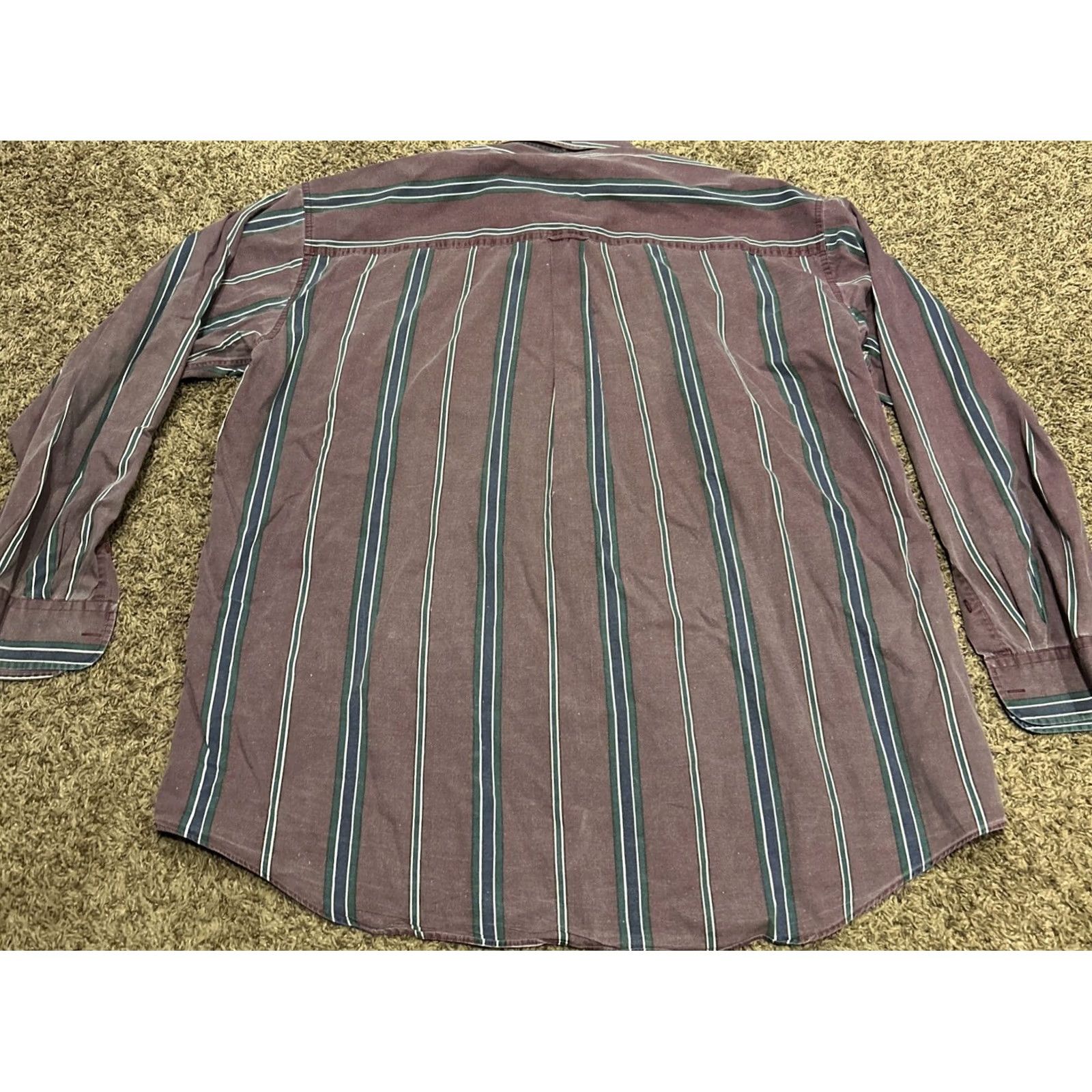 Vintage VINTAGE St. John’s Bay Shirt 2XLT Cotton VTG Button Up Striped 90s Mens Size US XXL / EU 58 / 5 - 4 Thumbnail