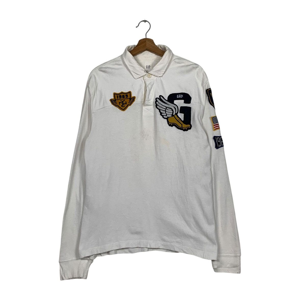 Vintage Y2K Gap P Wing Polo Sweater
