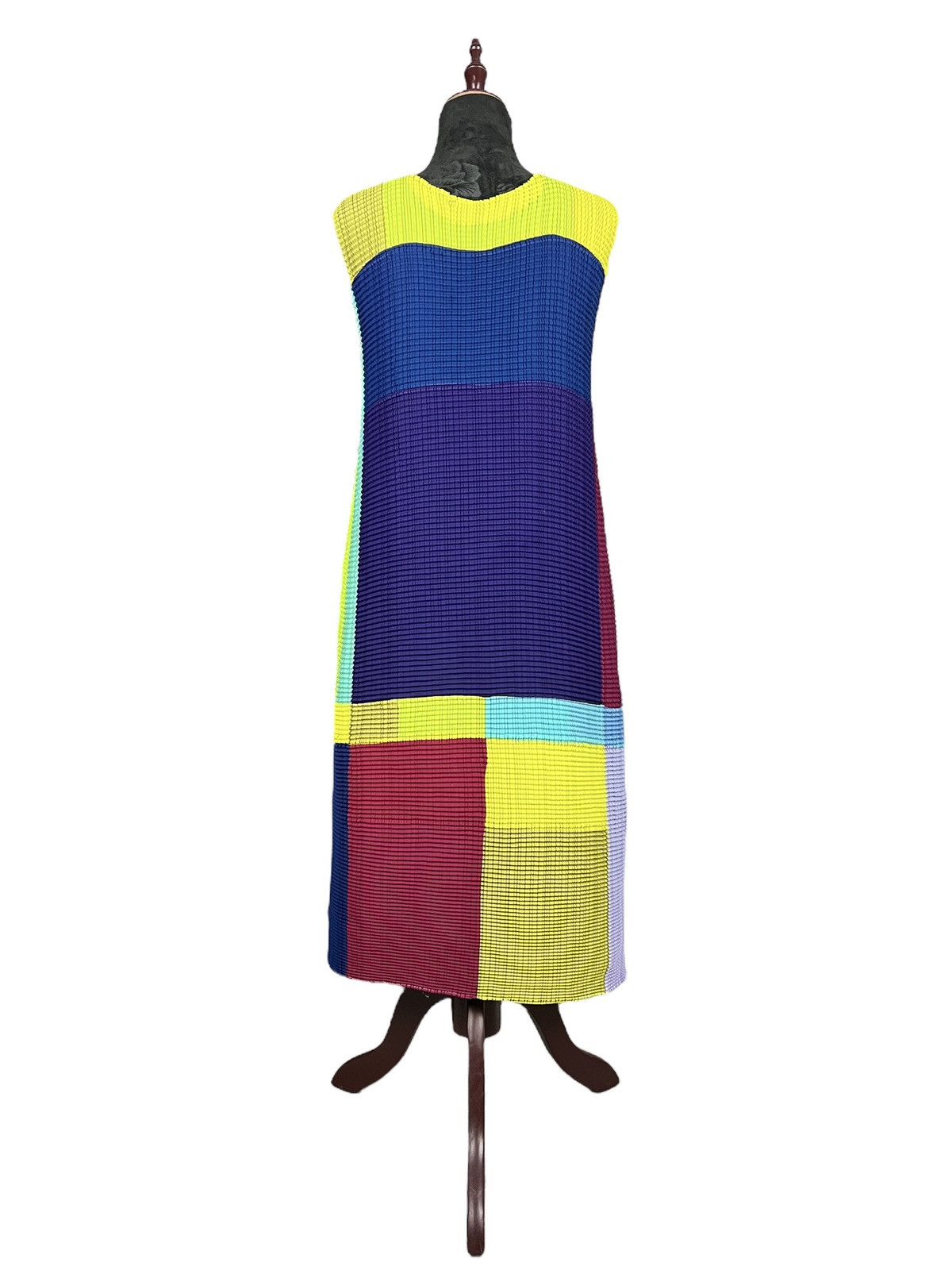 Homme Plisse Issey Miyake × Issey Miyake × Pleats Please Issey Miyake Issey Miyake Main Line Bubble Multicolor Dress Size ONE SIZE - 3 Thumbnail