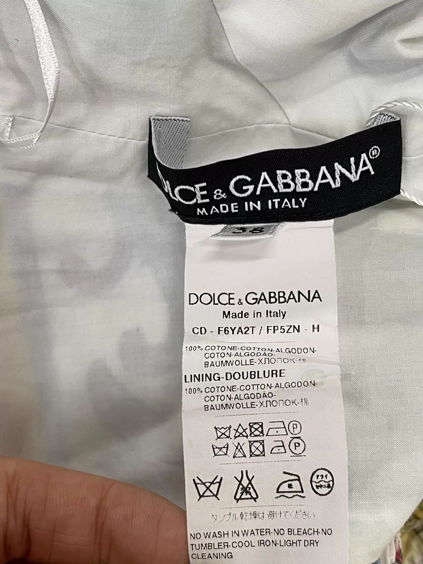 Dolce & Gabbana Dolce&Gabbana Women's Floral Print Dress 38 Size XS / US 0-2 / IT 36-38 - 4 Thumbnail