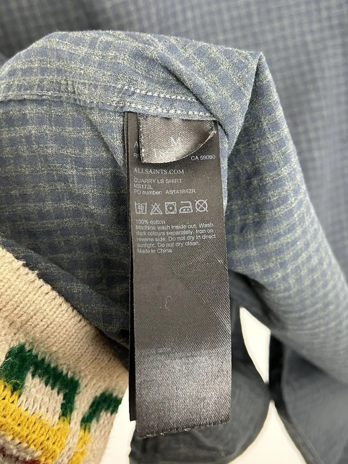 Allsaints Allsaints Quarry Allover Checkered Long Sleeve Shirt Size US M / EU 48-50 / 2 - 7 Thumbnail