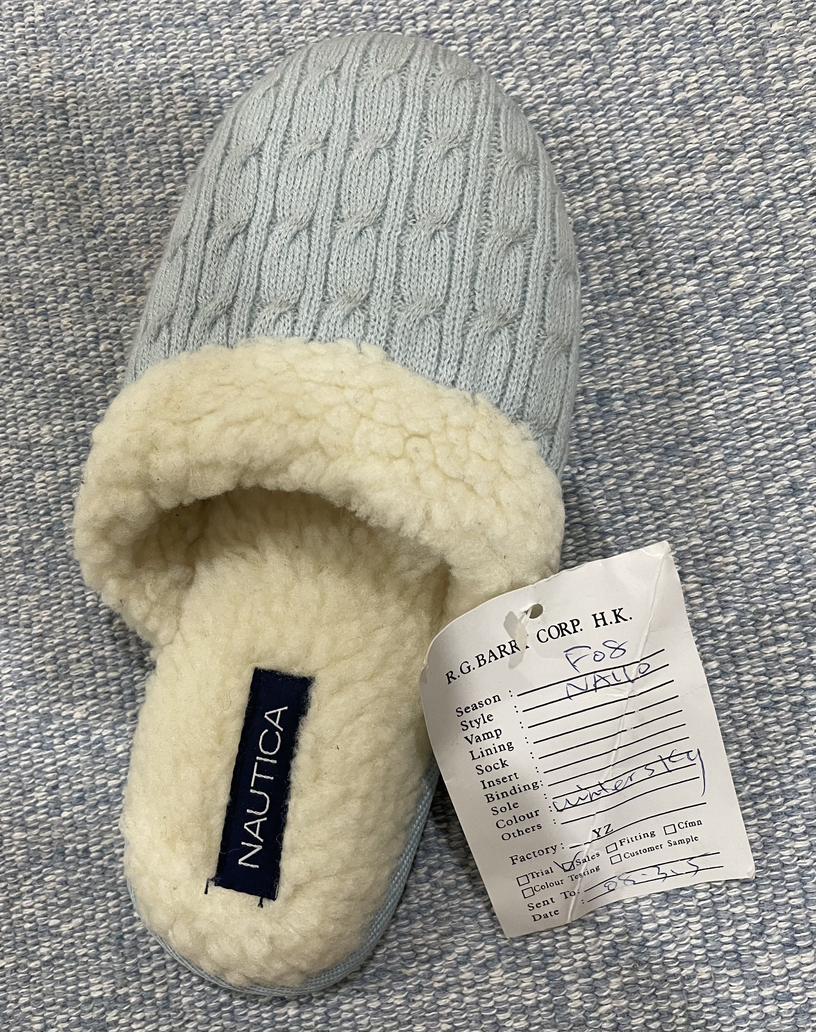 Nautica Cable Knit Design Winter Slippers Size US 6 / IT 36 - 3 Thumbnail