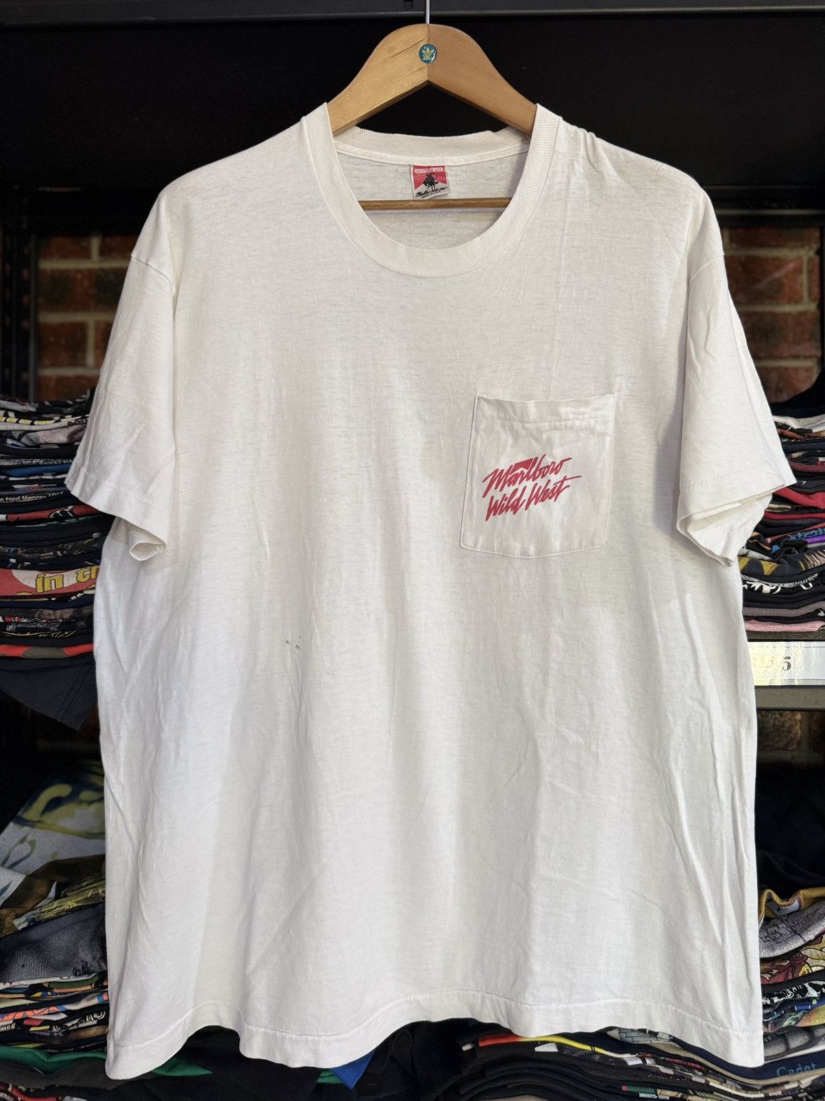 Marlboro Vintage 90s Marlboro Cowboy Man Wid West Collection Pocket T Size US XL / EU 56 / 4 - 6 Thumbnail