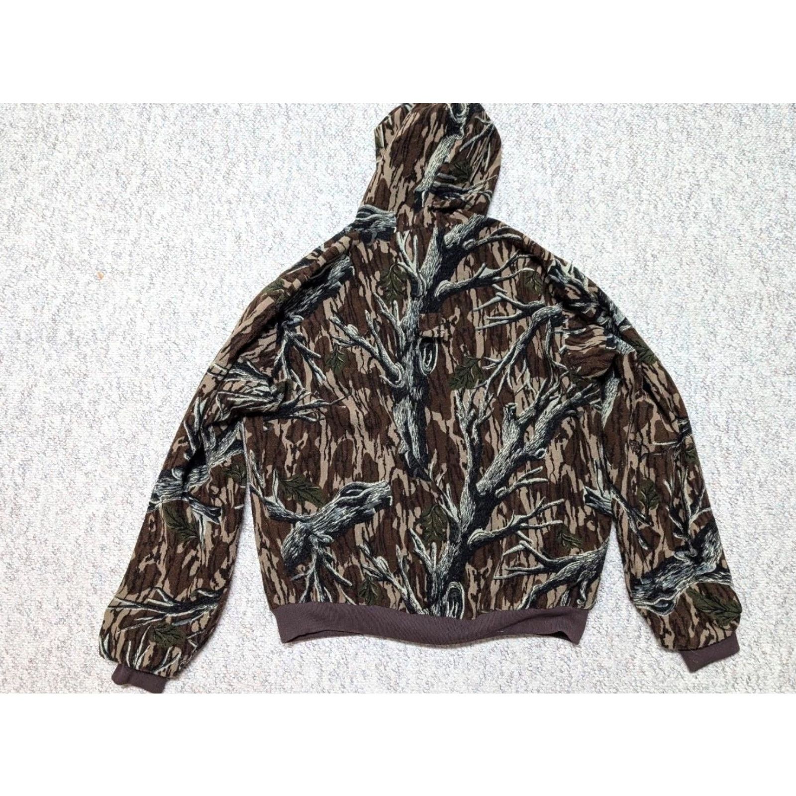 Vintage VINTAGE Cabela's jacket Hoodie M CAMO Mossy Oak USA Made Pullover Zip Mens Size US M / EU 48-50 / 2 - 2 Thumbnail