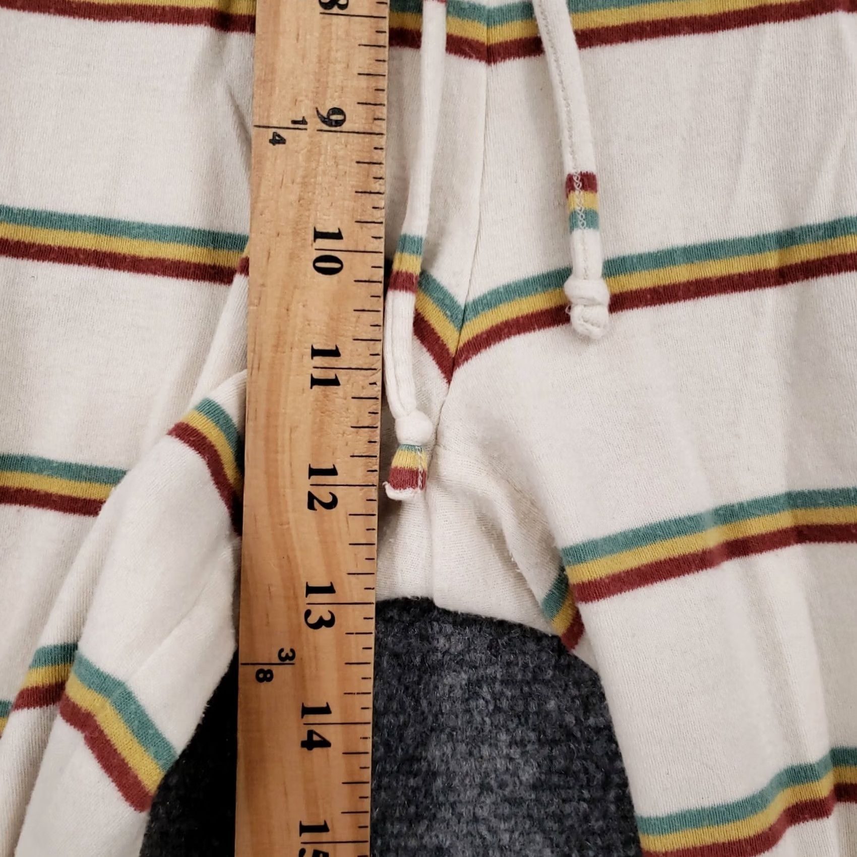 Madewell Madewell Jogger Womens L Large White MWL Striped Stretch Knit Lounge High Rise Pants Size 36" / US 14 / IT 50 - 7 Thumbnail