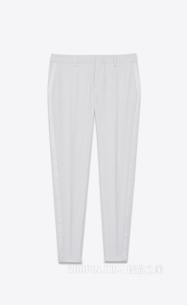 Saint Laurent Paris tuxedo pants in grain de poudre Size 29" - 1 Thumbnail