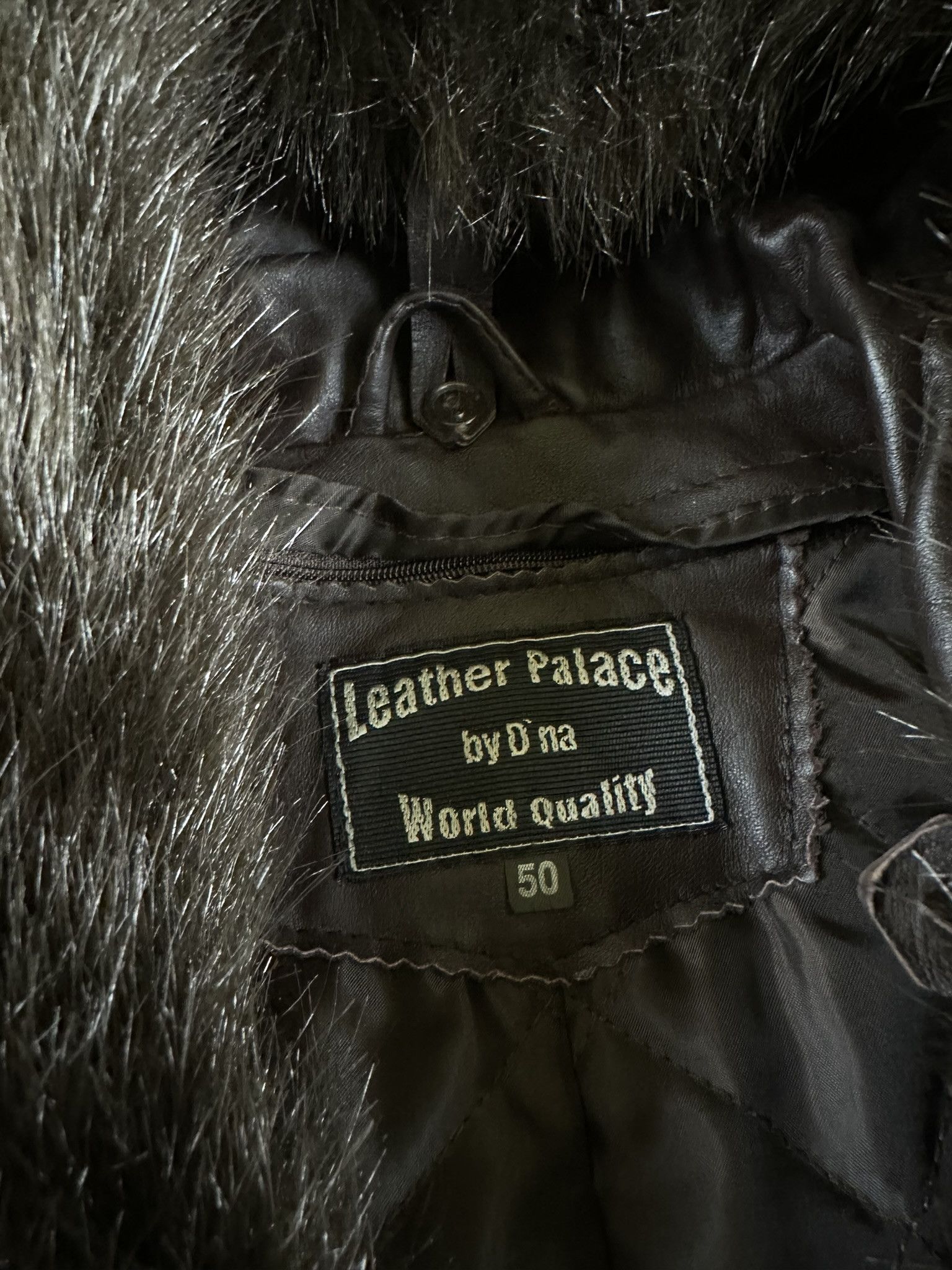 Genuine Leather 80s Leather Fur Avant Garde Coat Japan Hype Size L / US 10 / IT 46 - 10 Thumbnail