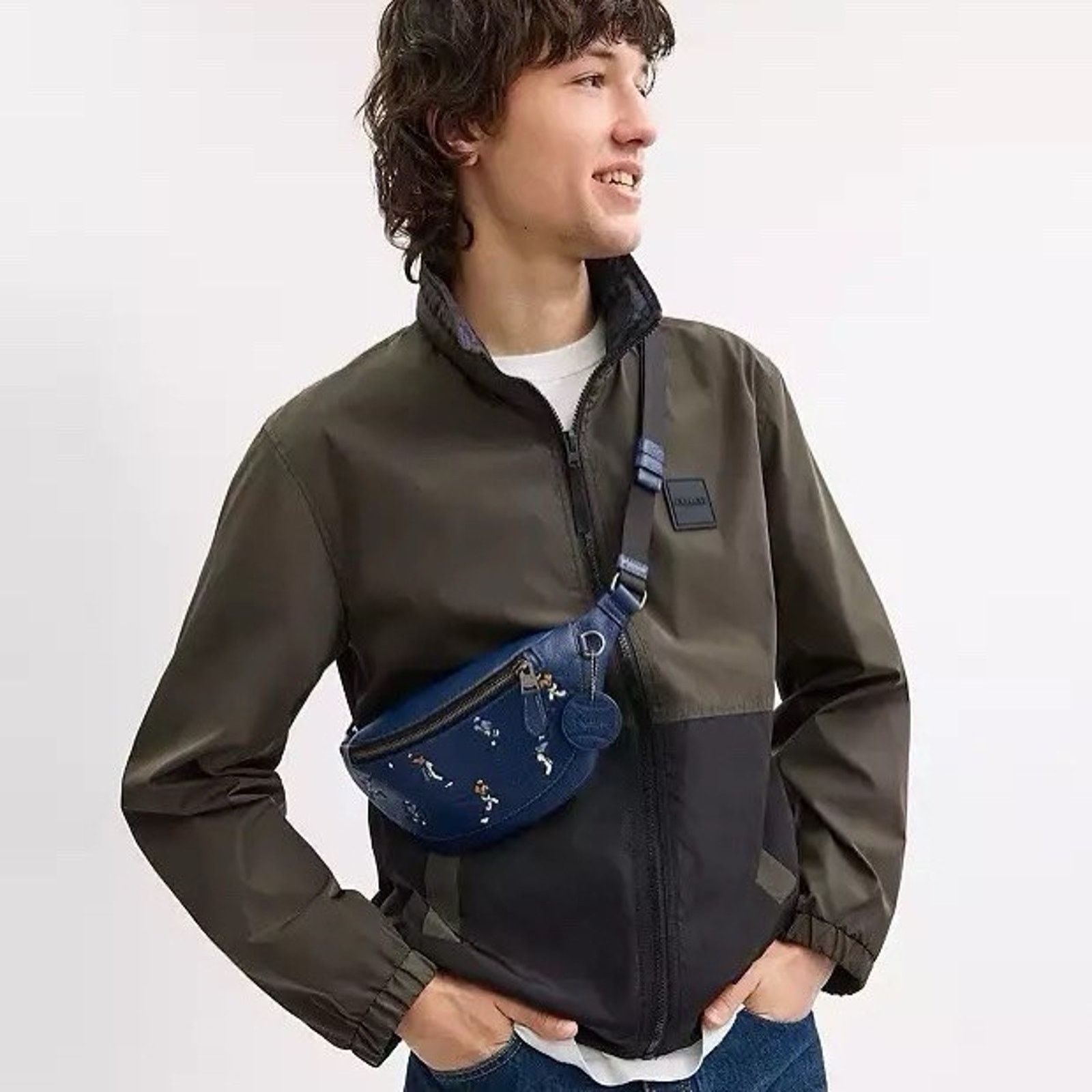 Coach NWT Coach Warren Mini Belt Bag With Baseball CAX43 Deep blue Size ONE SIZE - 6 Thumbnail