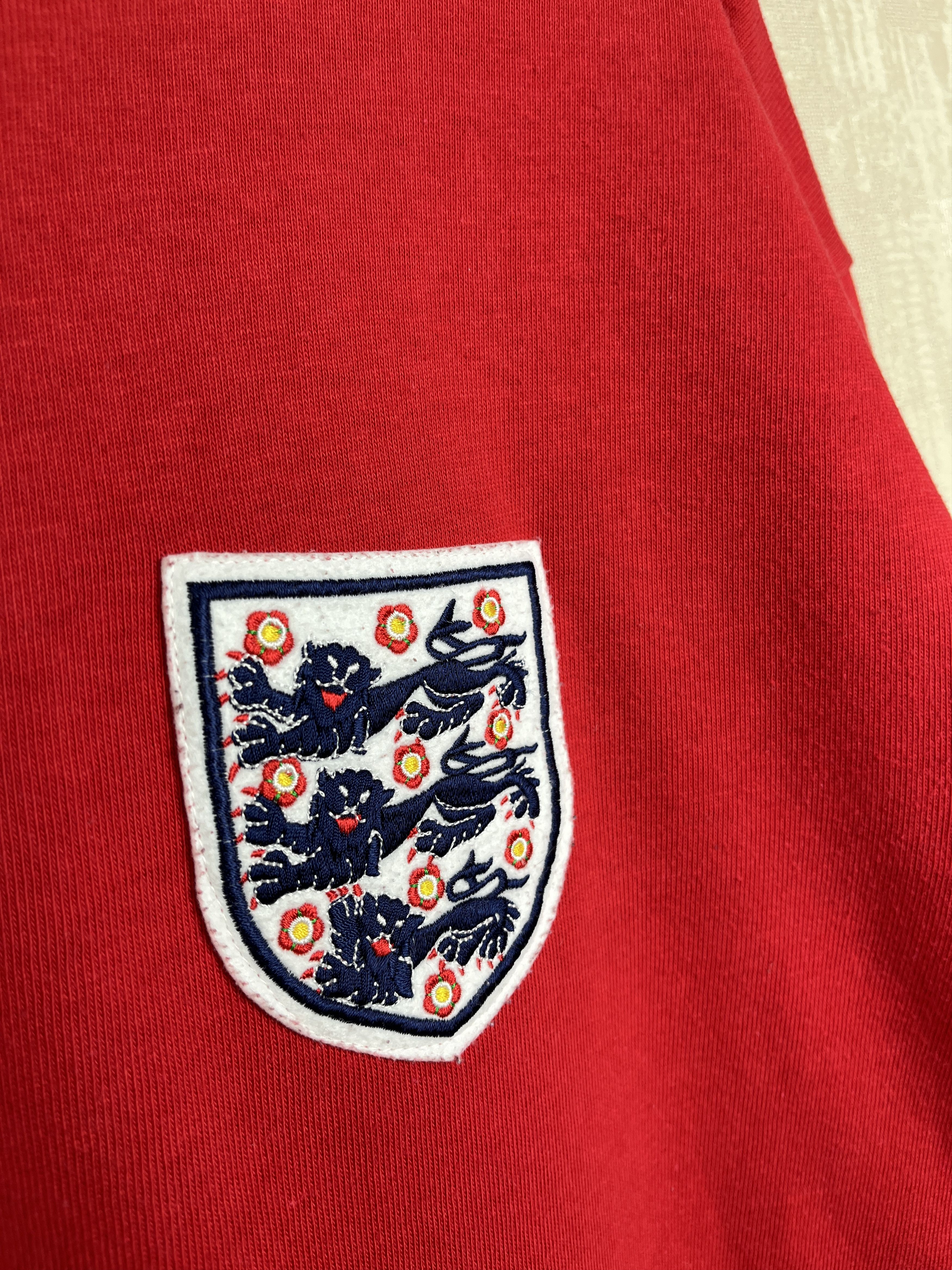 Toffs England Retro Replica 1966 World Cup Away Soccer Jersey Size US XL / EU 56 / 4 - 8 Thumbnail