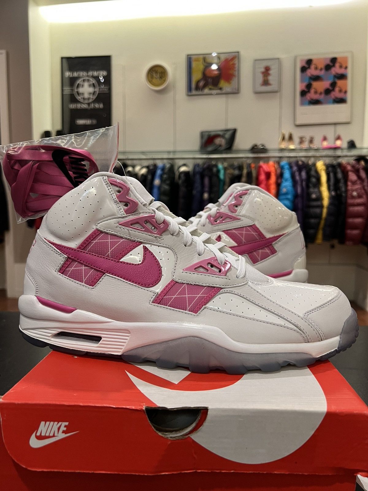 Nike Nike Air Trainer SC High SR Cares Breast Cancer Awareness Size US 13 / EU 46 - 1 Thumbnail