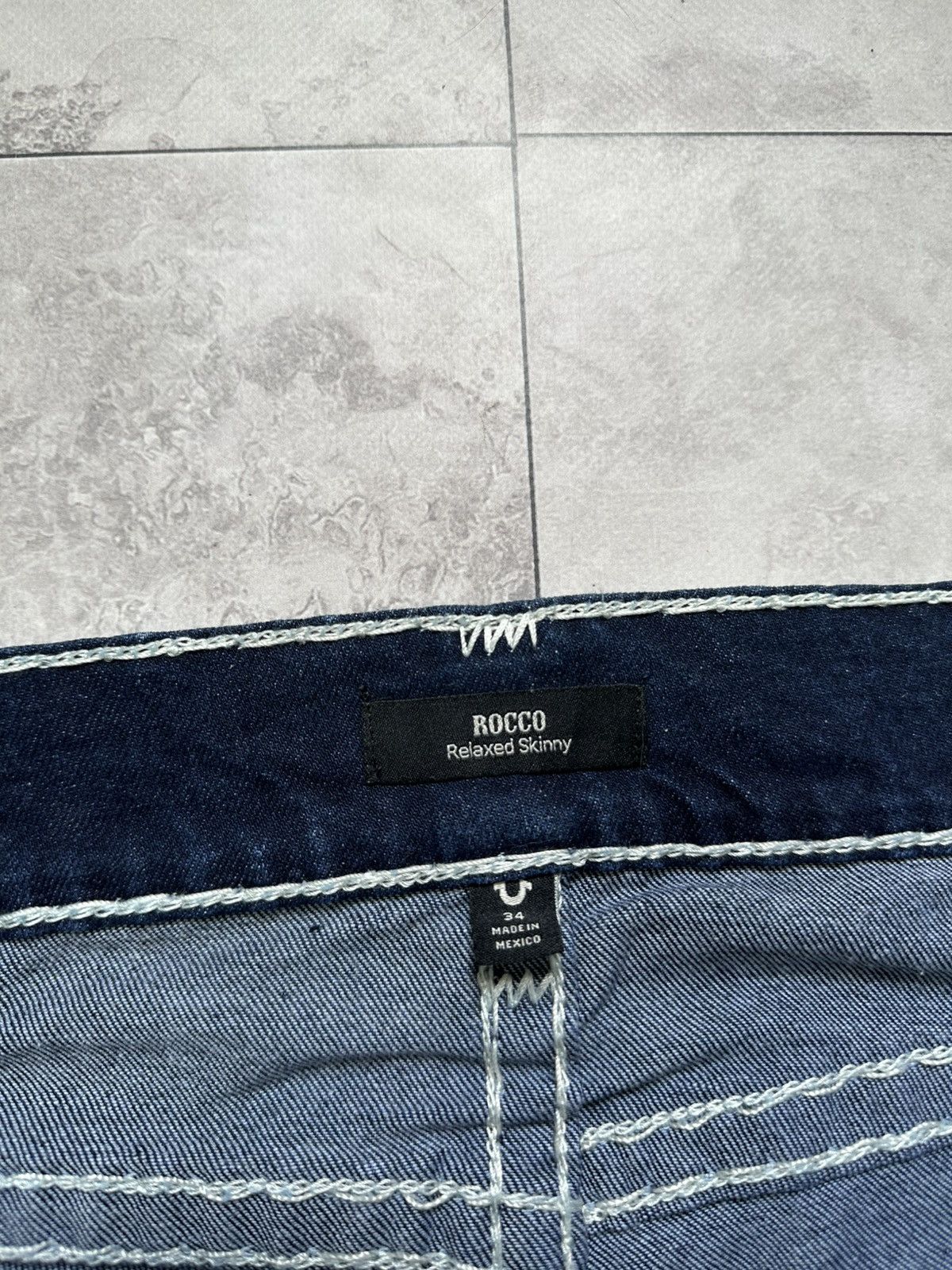 True Religion × Vintage Vintage True Religion Denim Rocco Relaxed Skinny Jeans Sz 34 Size US 34 / EU 50 - 12 Thumbnail