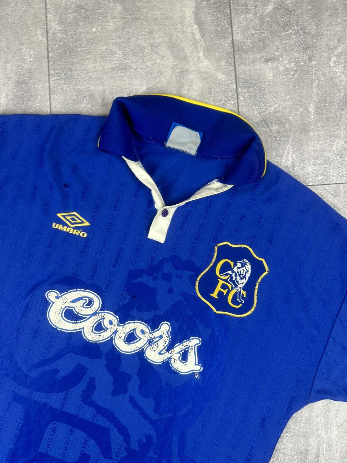 Umbro Umbro Chelsea 1995/97 Home Soccer Football Jersey Size US M / EU 48-50 / 2 - 2 Thumbnail