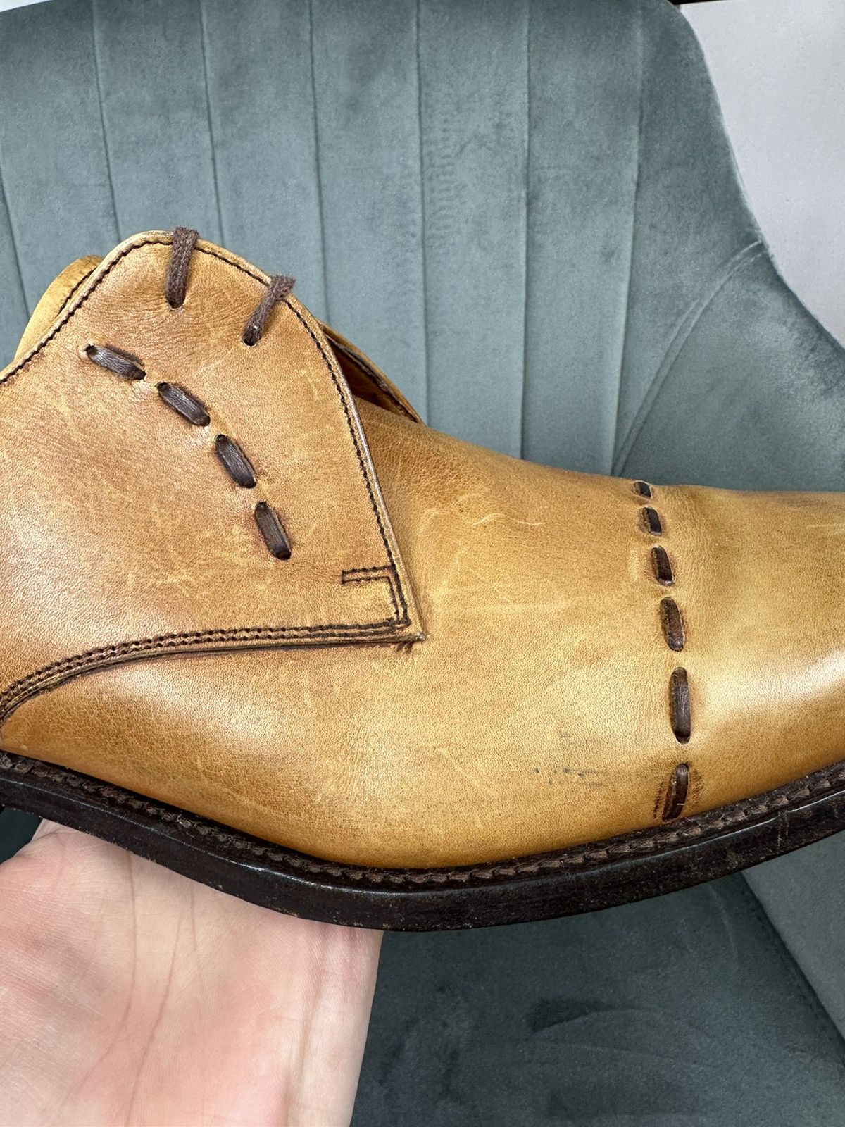 Barker × Handmade Barker London Leather Handmade Shoes Men’s 9 Size Size US 9 / EU 42 - 15 Thumbnail