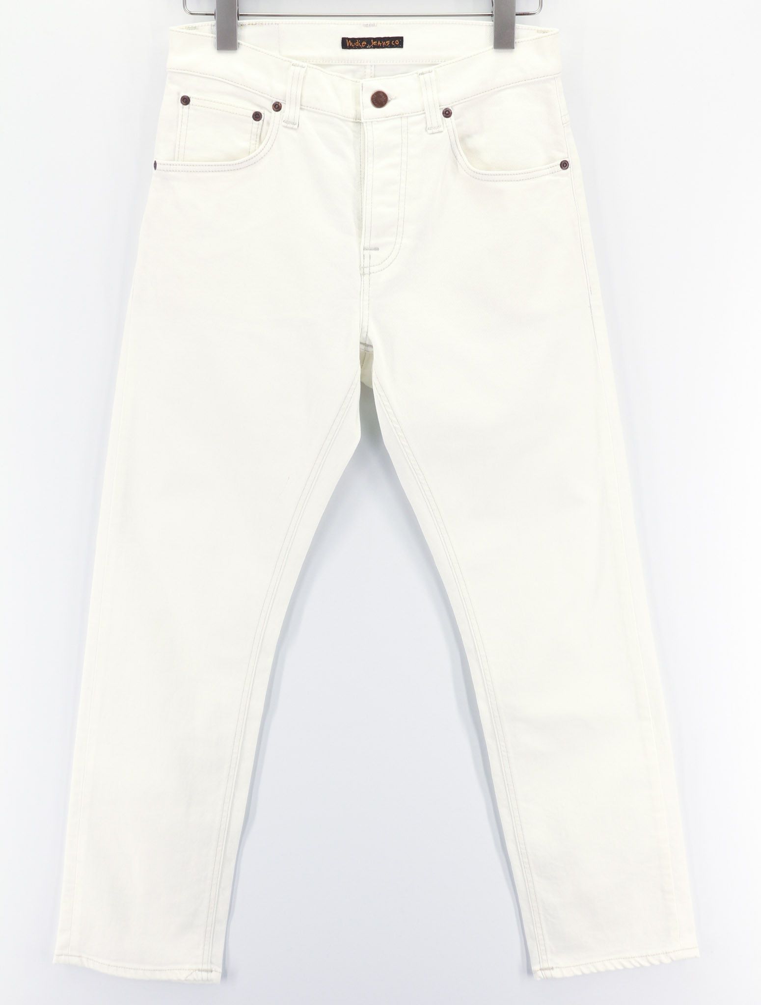 Nudie Jeans SLEEPY SIXTEN W28/L30 Relaxed Ecru Jeans 80602 Size US 28 / EU 44 - 1 Thumbnail