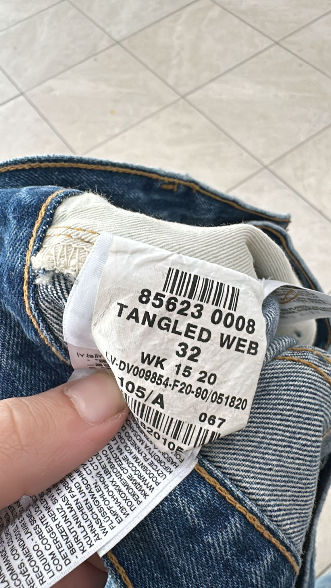 Levi's Vintage Clothing LVC Levi's Vintage Clothing 1984 501XX Tangled Web Jeans Size US 32 / EU 48 - 12 Thumbnail