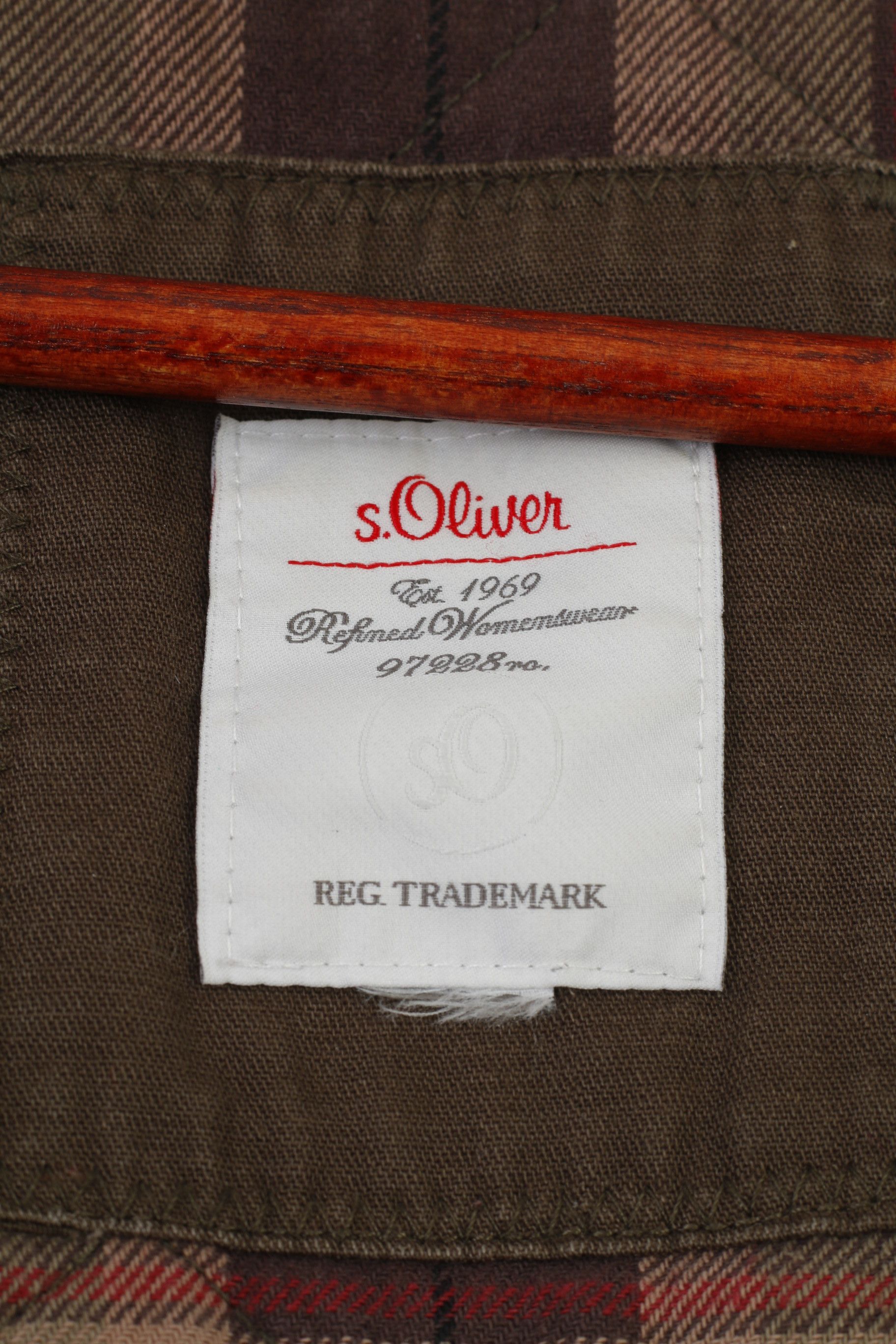 s.Oliver S.Oliver Woman M Jacket Khaki Padded Hood Vintage 0217 Size M / US 6-8 / IT 42-44 - 6 Thumbnail