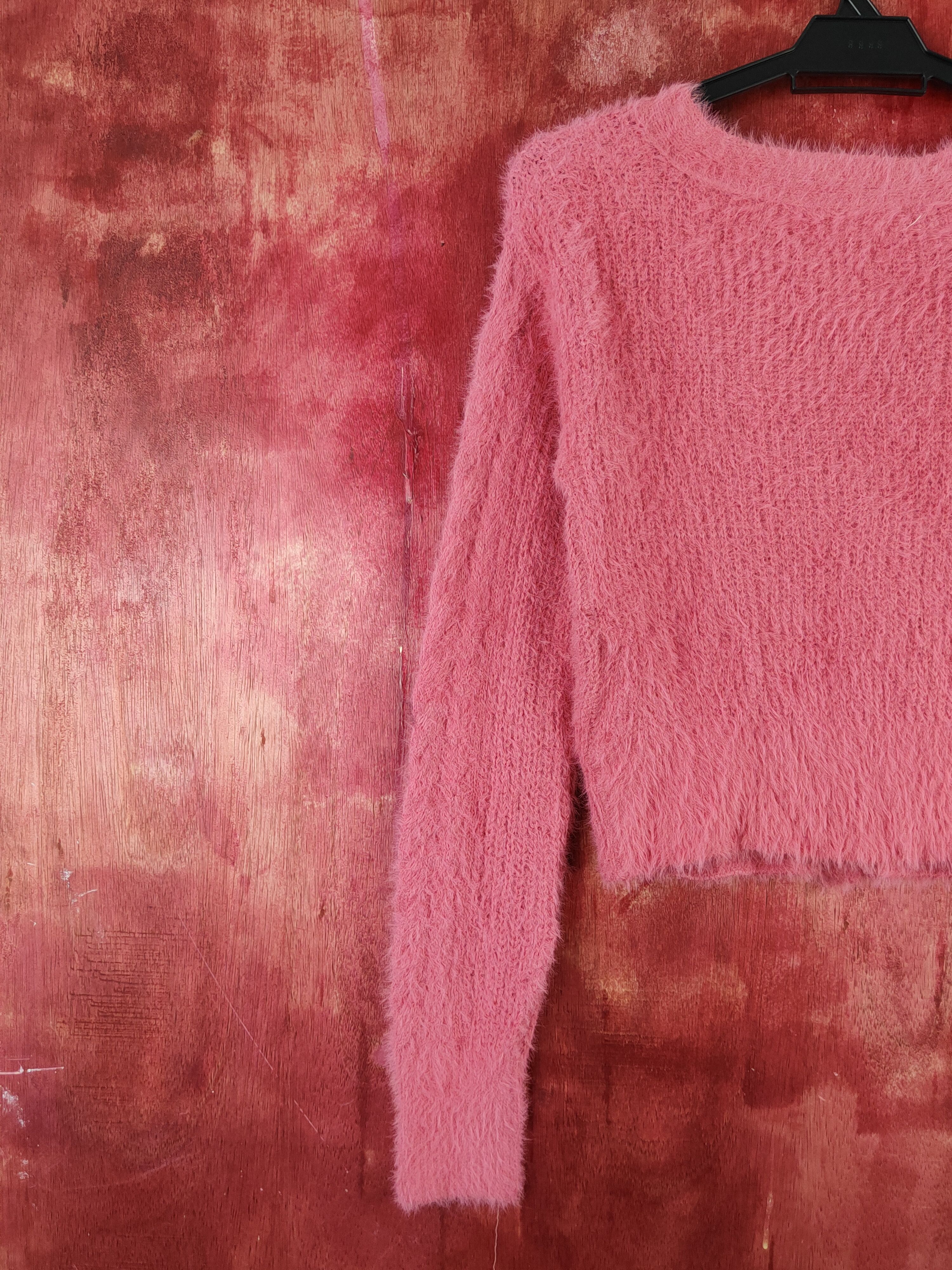 Japanese Brand × Vintage Cecil McBee Pink Shag Shaggy Fur Mohair Knitwear#S2020 Size M / US 6-8 / IT 42-44 - 9 Thumbnail