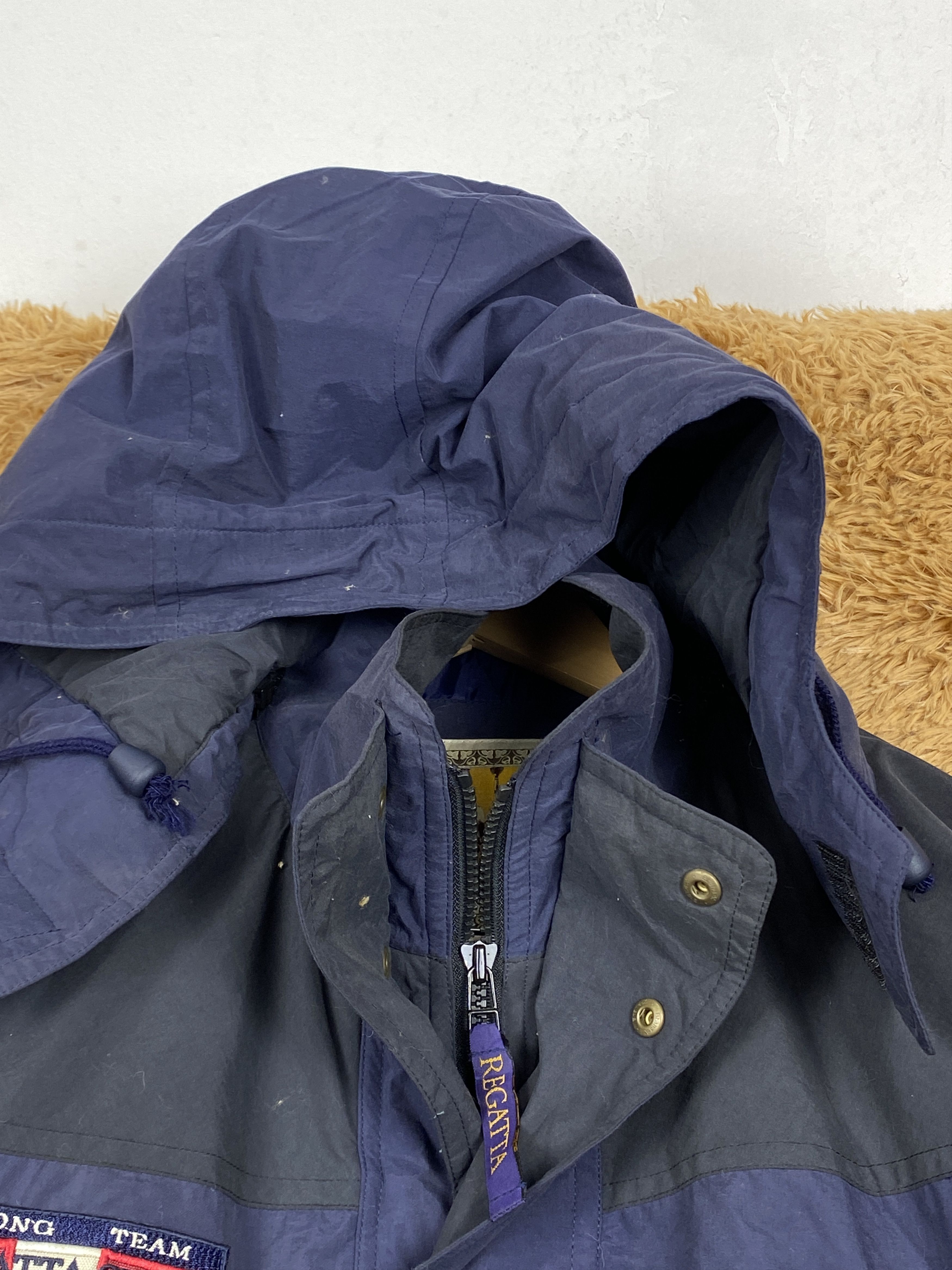 Japanese Brand Vintage Regatta Club Hoodie Quilted Jacket Size US L / EU 52-54 / 3 - 3 Thumbnail