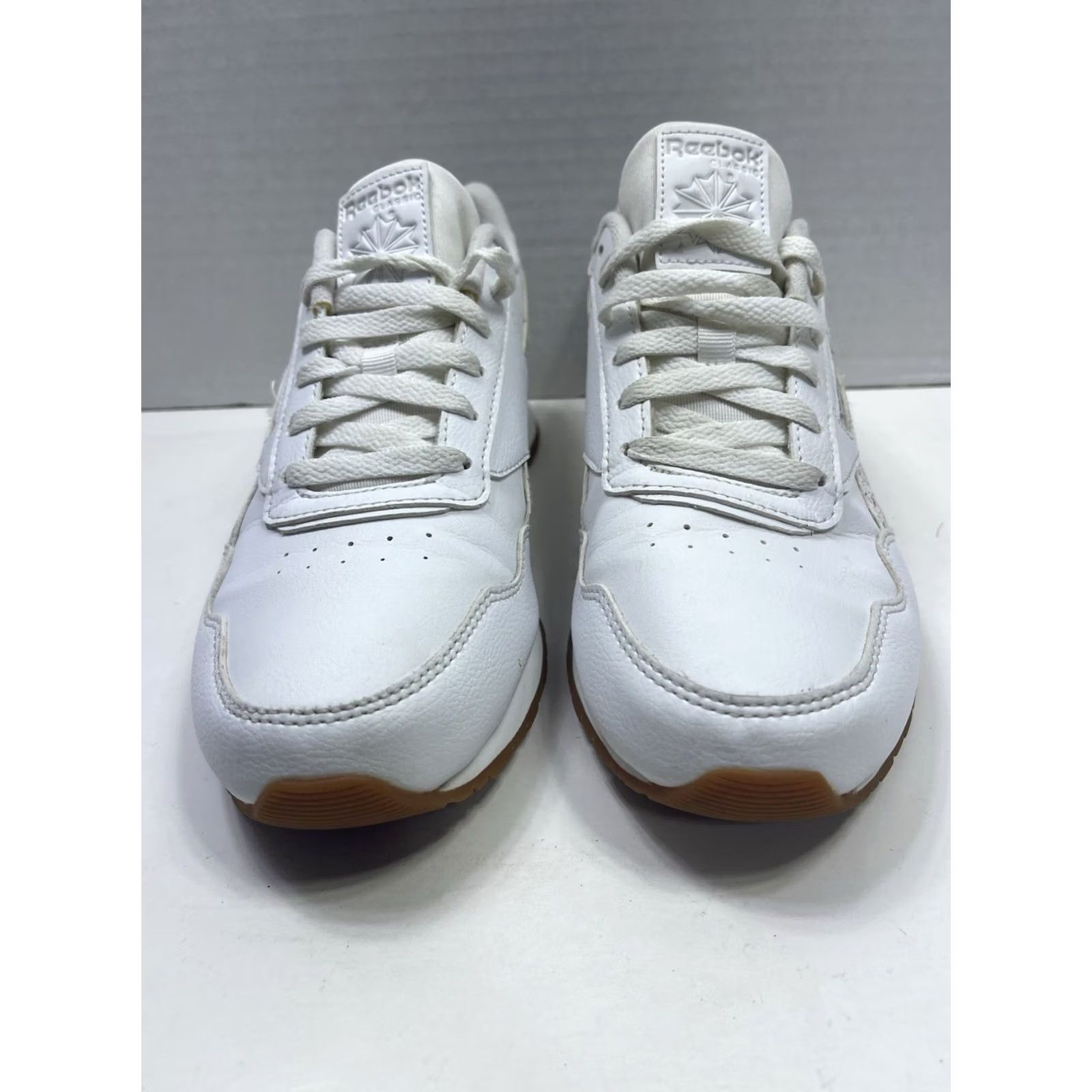 Reebok Reebok Women's Size 9 White Sneaker Paint Splatter Stripe Classic Size US 9 / IT 39 - 2 Thumbnail