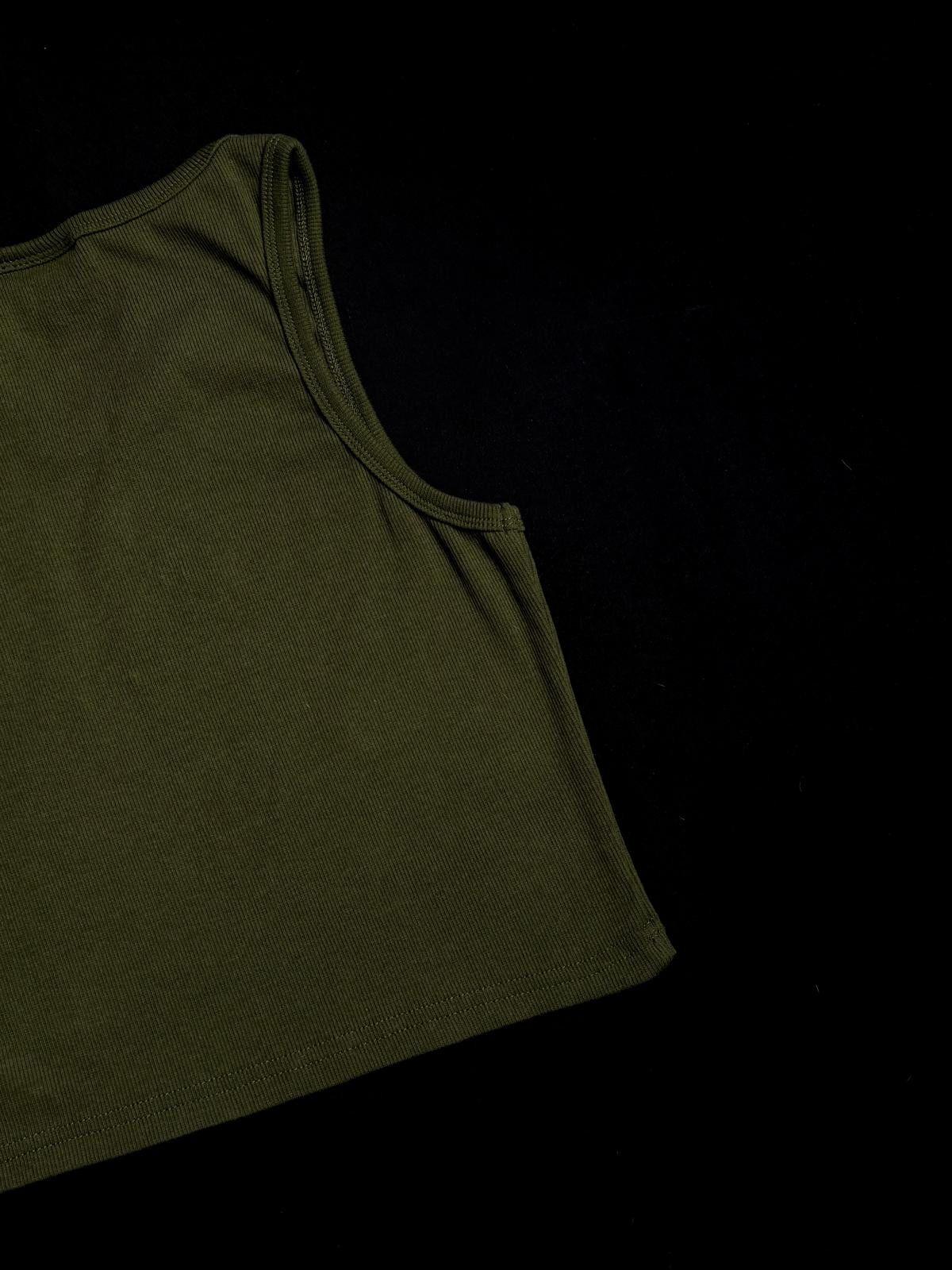 Von Dutch Y2k Von Dutch Classic Logo Cropped Olive Green Tank Top M Size M / US 6-8 / IT 42-44 - 6 Thumbnail