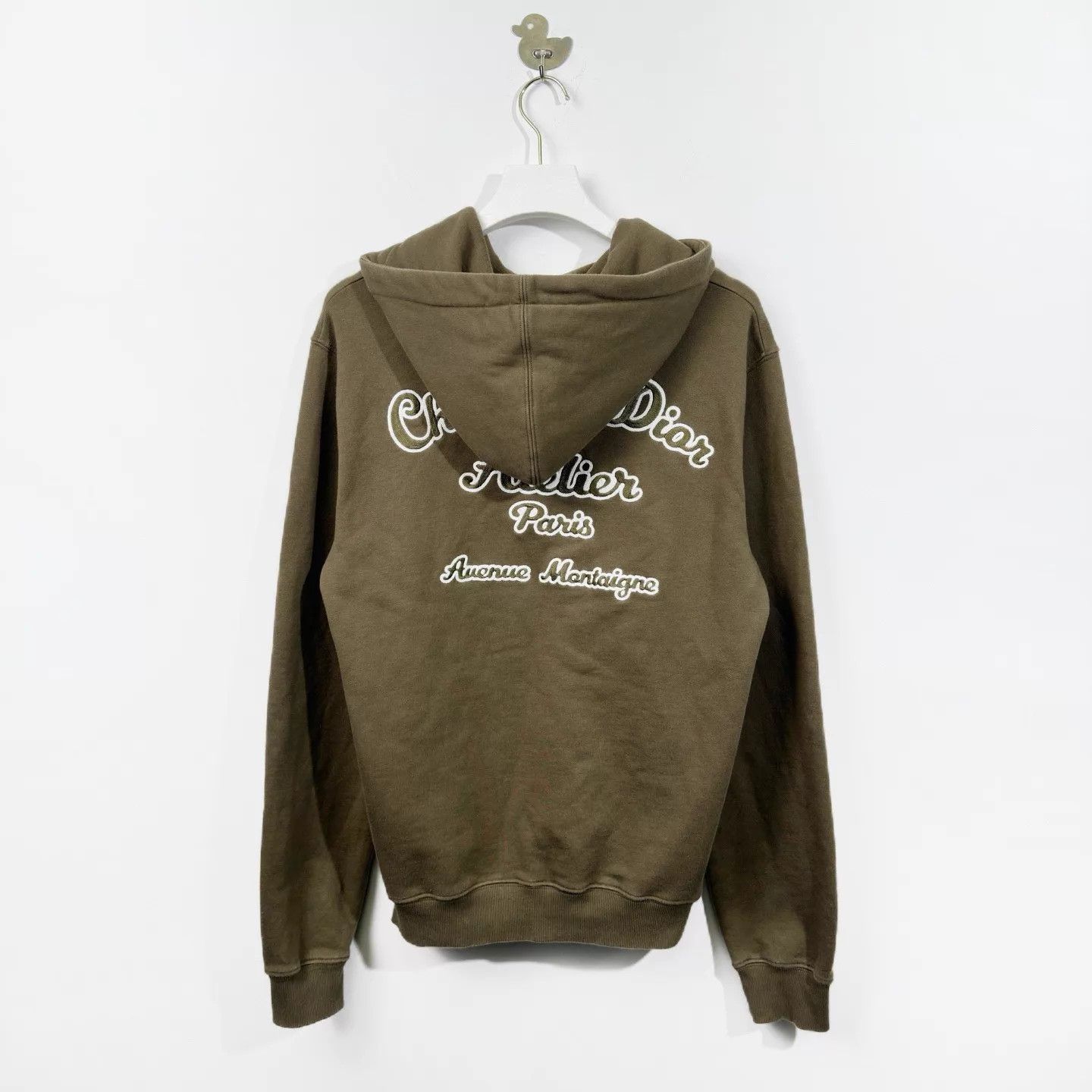 Dior Dior Embroidered Logo Print Olive Green Hoodie Size US M / EU 48-50 / 2 - 2 Thumbnail