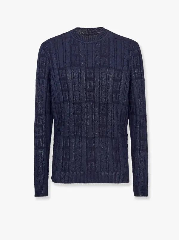 Fendi o1s1wg111225 Pullover in Nevy Blue Size US S / EU 44-46 / 1 - 1 Thumbnail